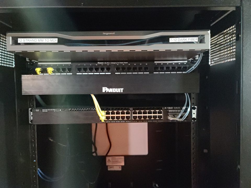 Structure Cable Installation using Cat 6 Cabling & Fiber  by Firmament Solutions