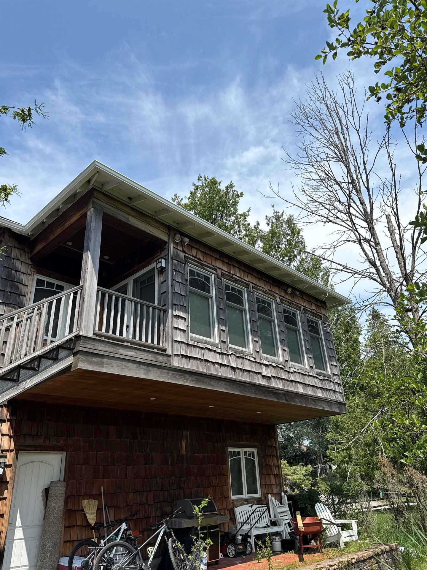 Coppertone Gutter and Downspout Installation in Empire, Michigan by Rainbow Seamless Systems