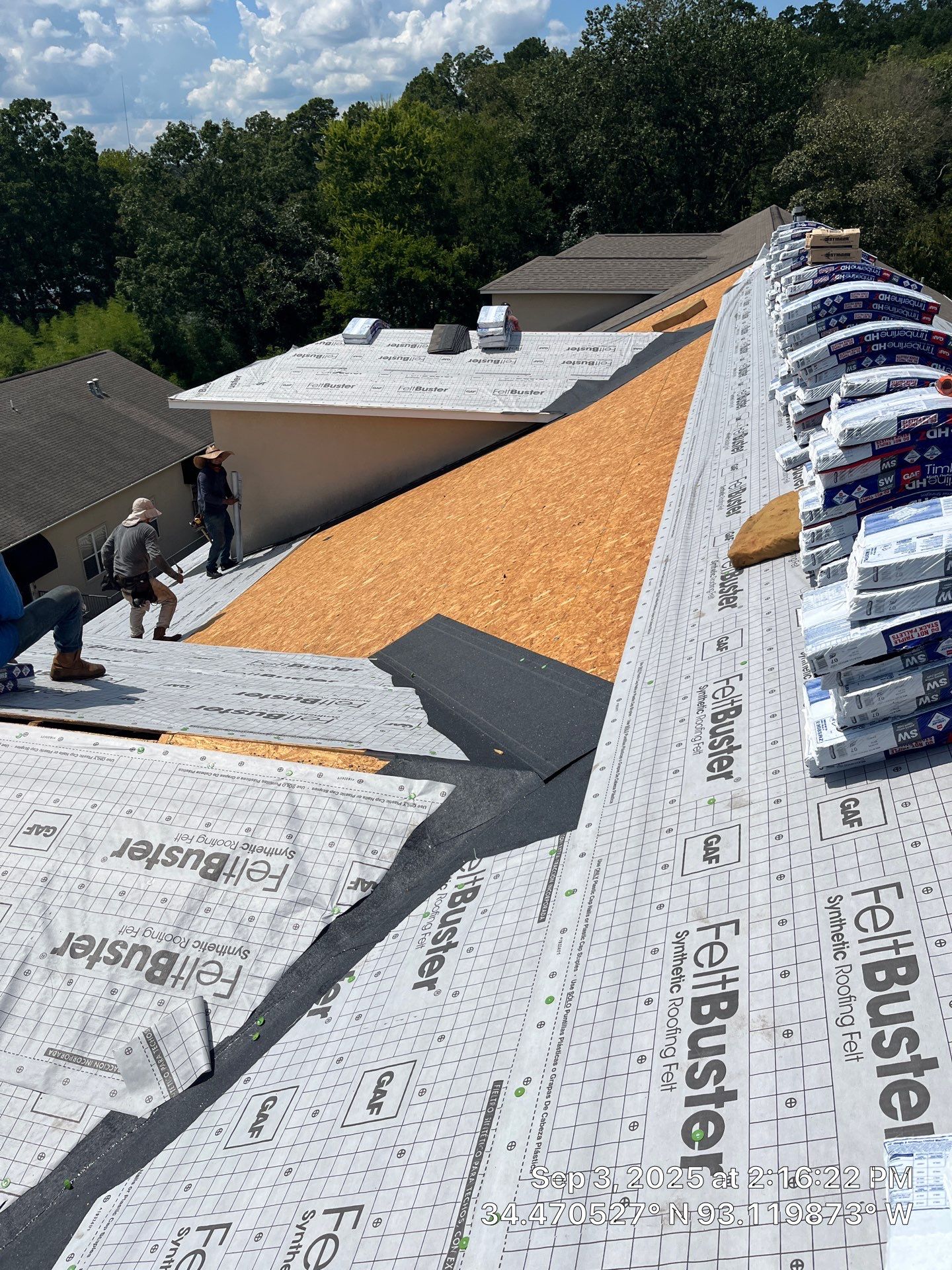 Multi-Unit Architectural Shingle Roof Replacement in Hot Springs Arkansas by Temple Roofing and Exteriors
