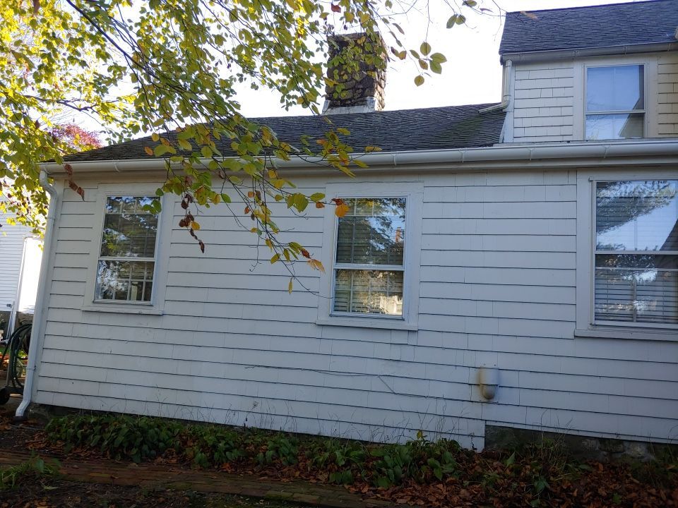 Gutter Installation using 6" Half Round Aluminum Gutter in Hingham, MA by Gutter Pro Enterprises