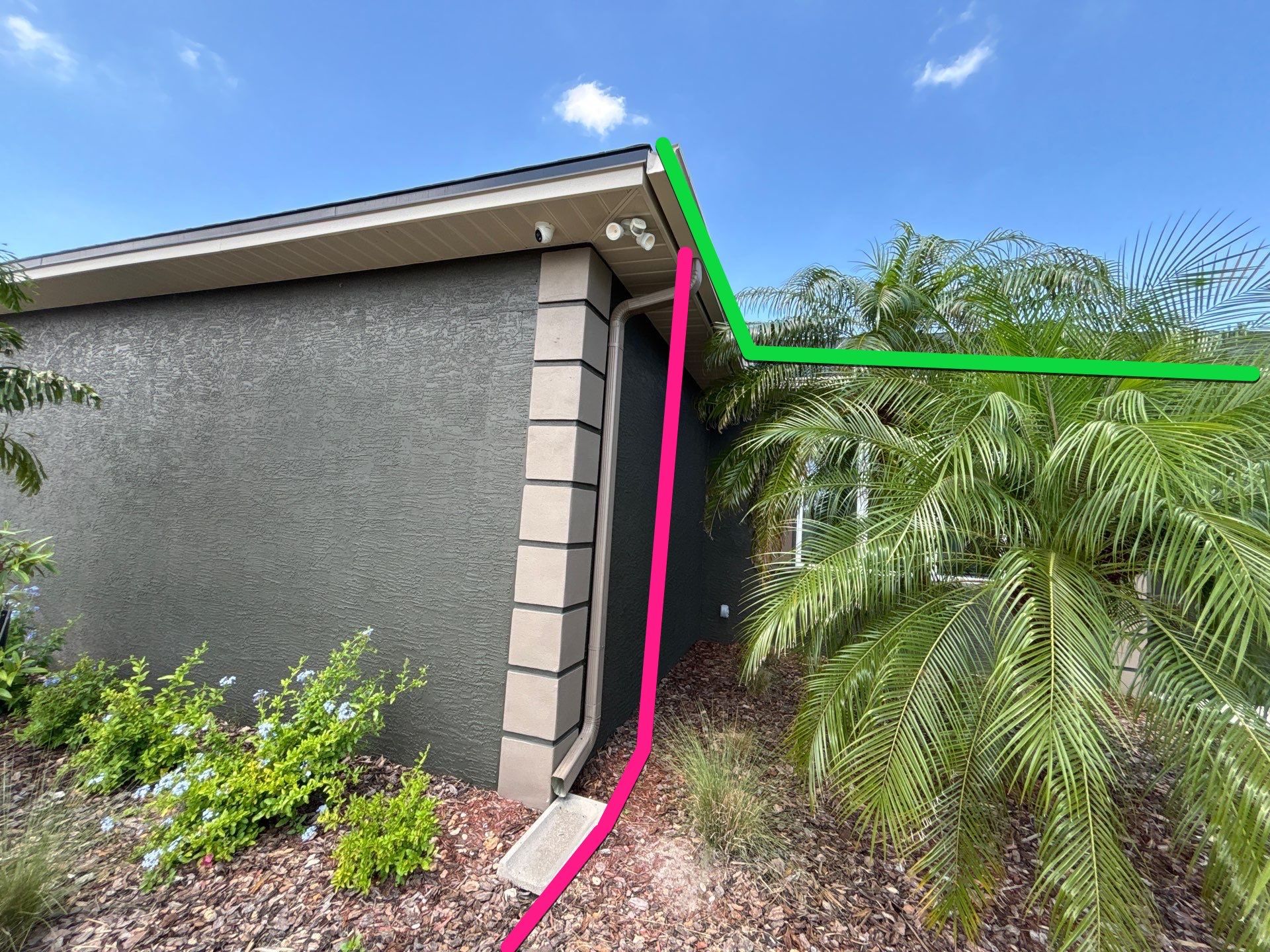  7-inch White seamless gutters and downspouts in Myakka City FL by Gutter Professors