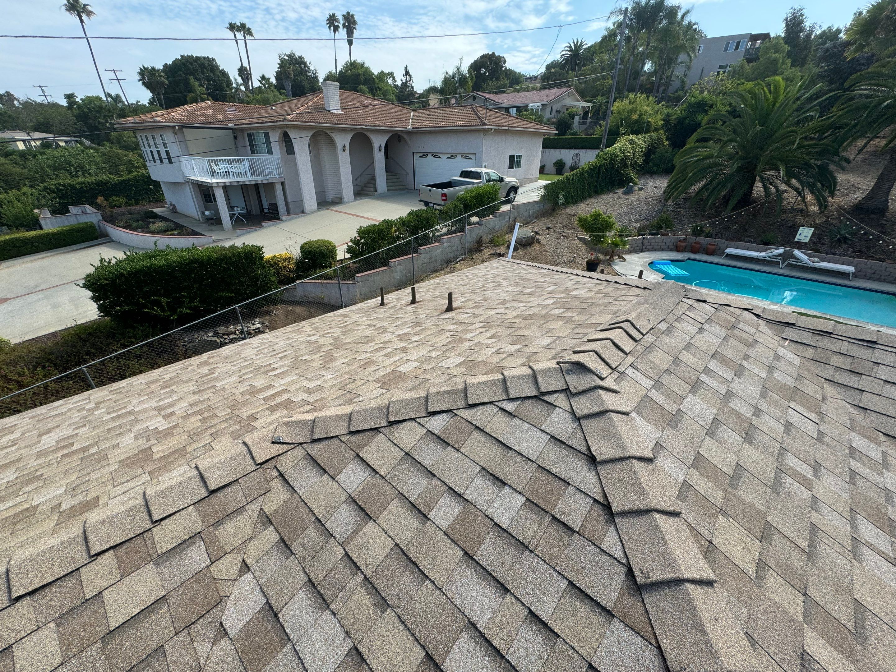 Vista, CA | Shingle Roof Replacement with Structural Wood Repairs and Solar Attic Ventilation by Zenith Roofing Services