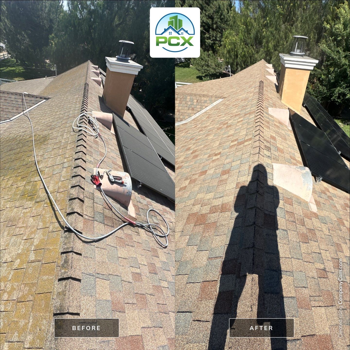 Norco Shingle Roof Soft Wash by Property Cleaning Experts, LLC