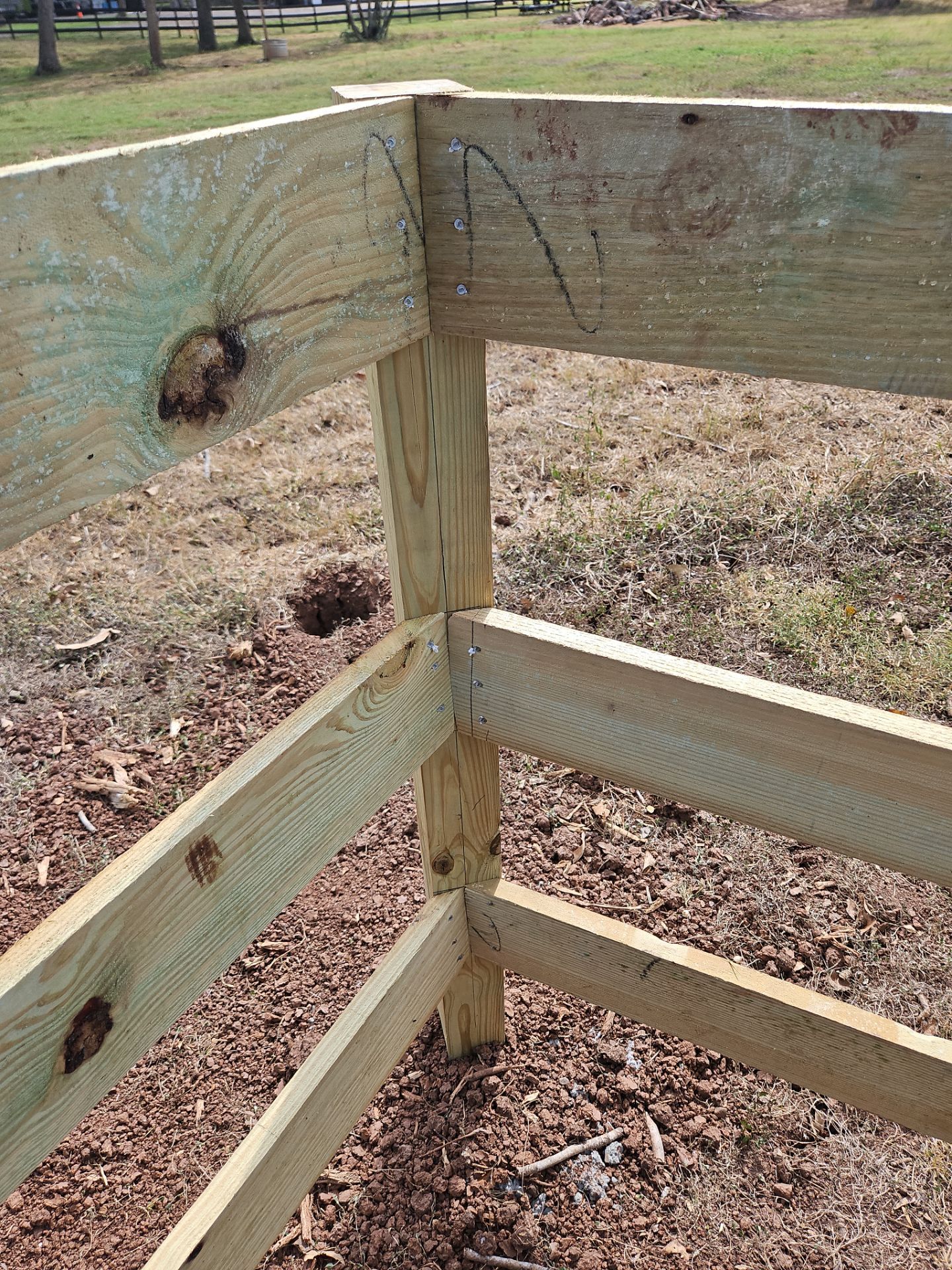 Ranch Style fence Plus Iron installation by Tim's Fences