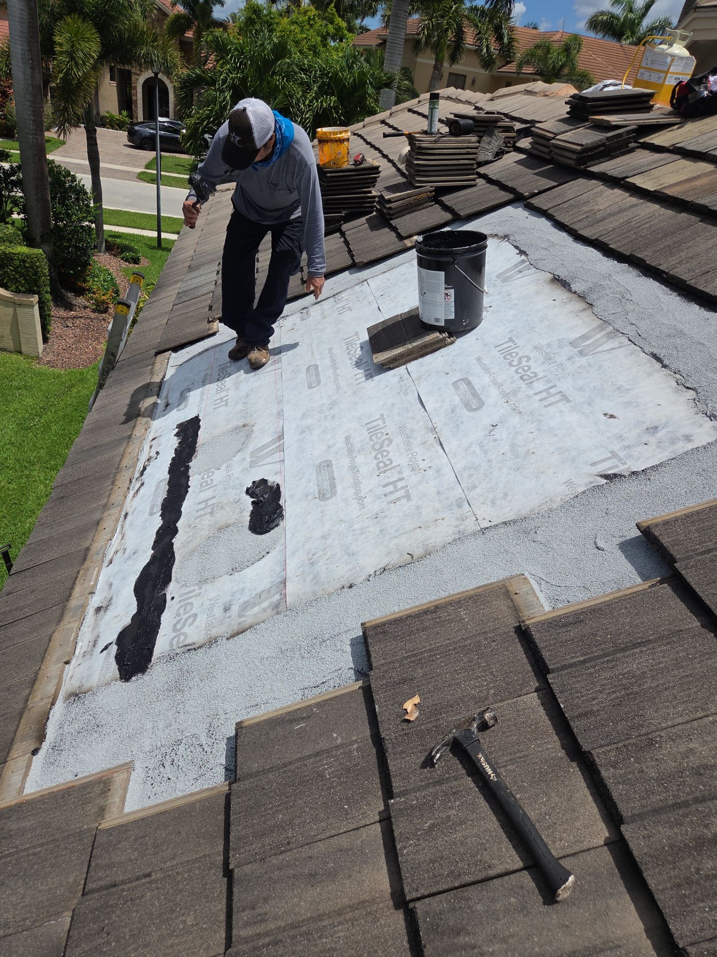 Concrete Tile Roof Repair and Underlayment Replacement in Wellington by Aastro Roofing