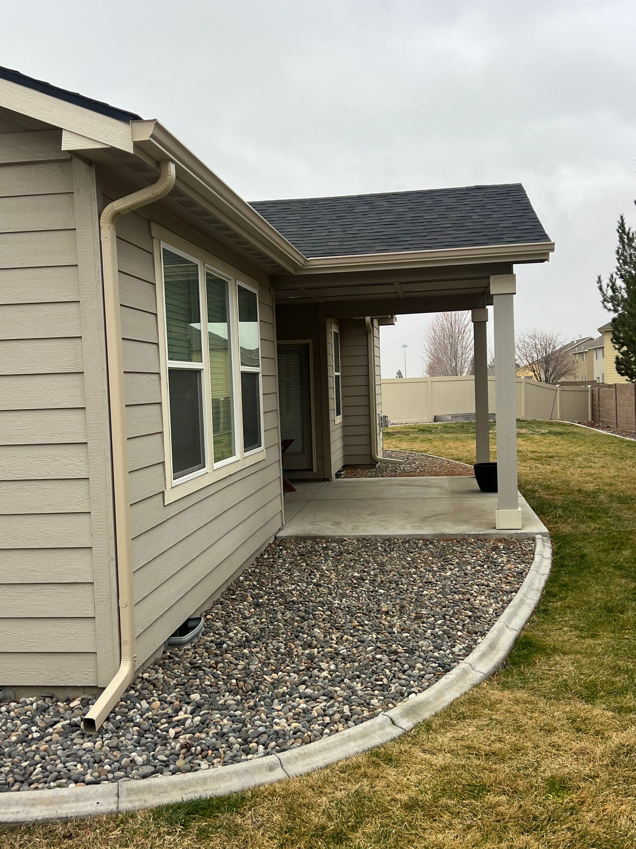 Adobe Tan Gutters by BN Covered Exteriors