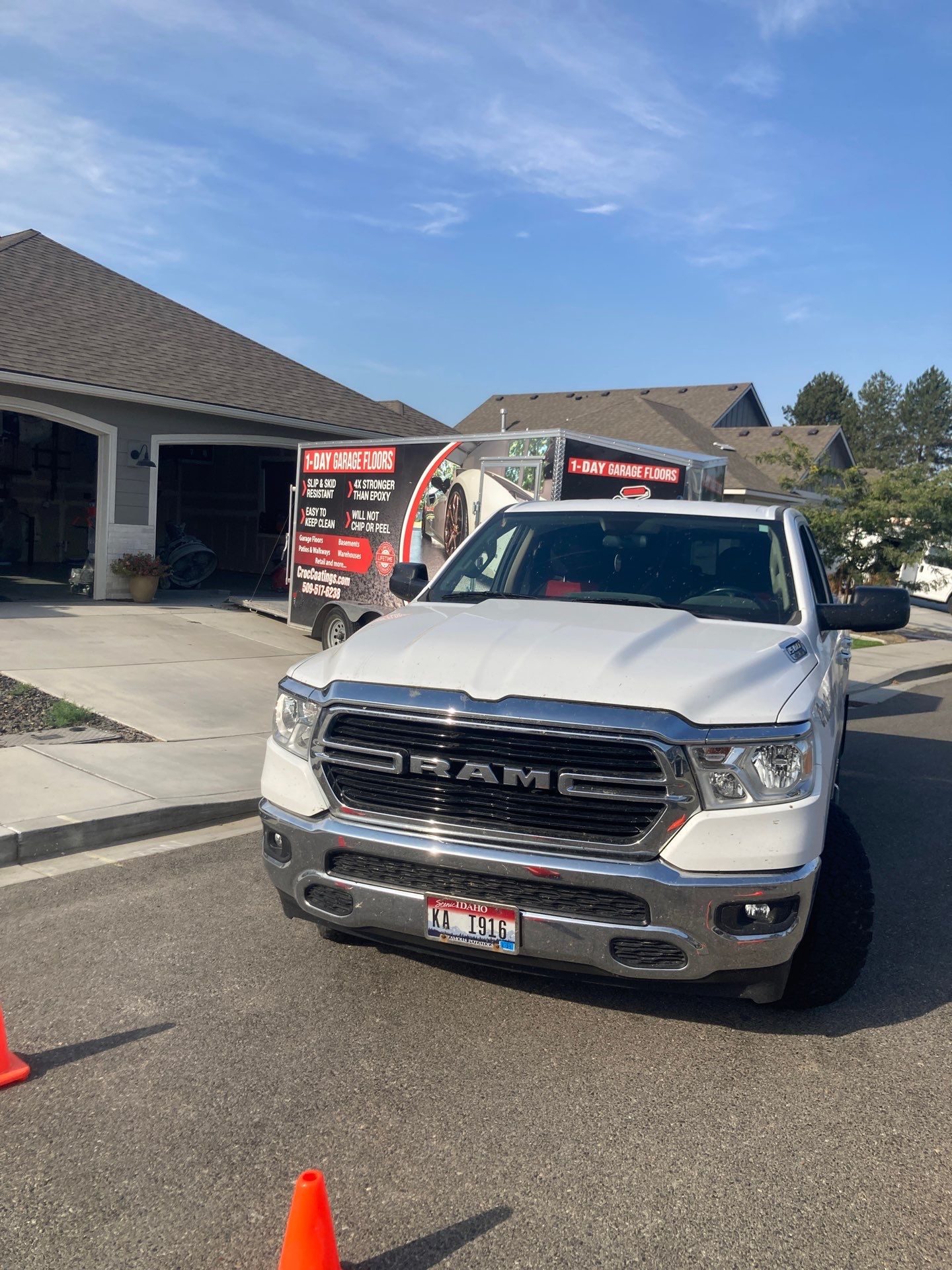 Garage Transformation using Custom Boom by Croc Coatings, LLC