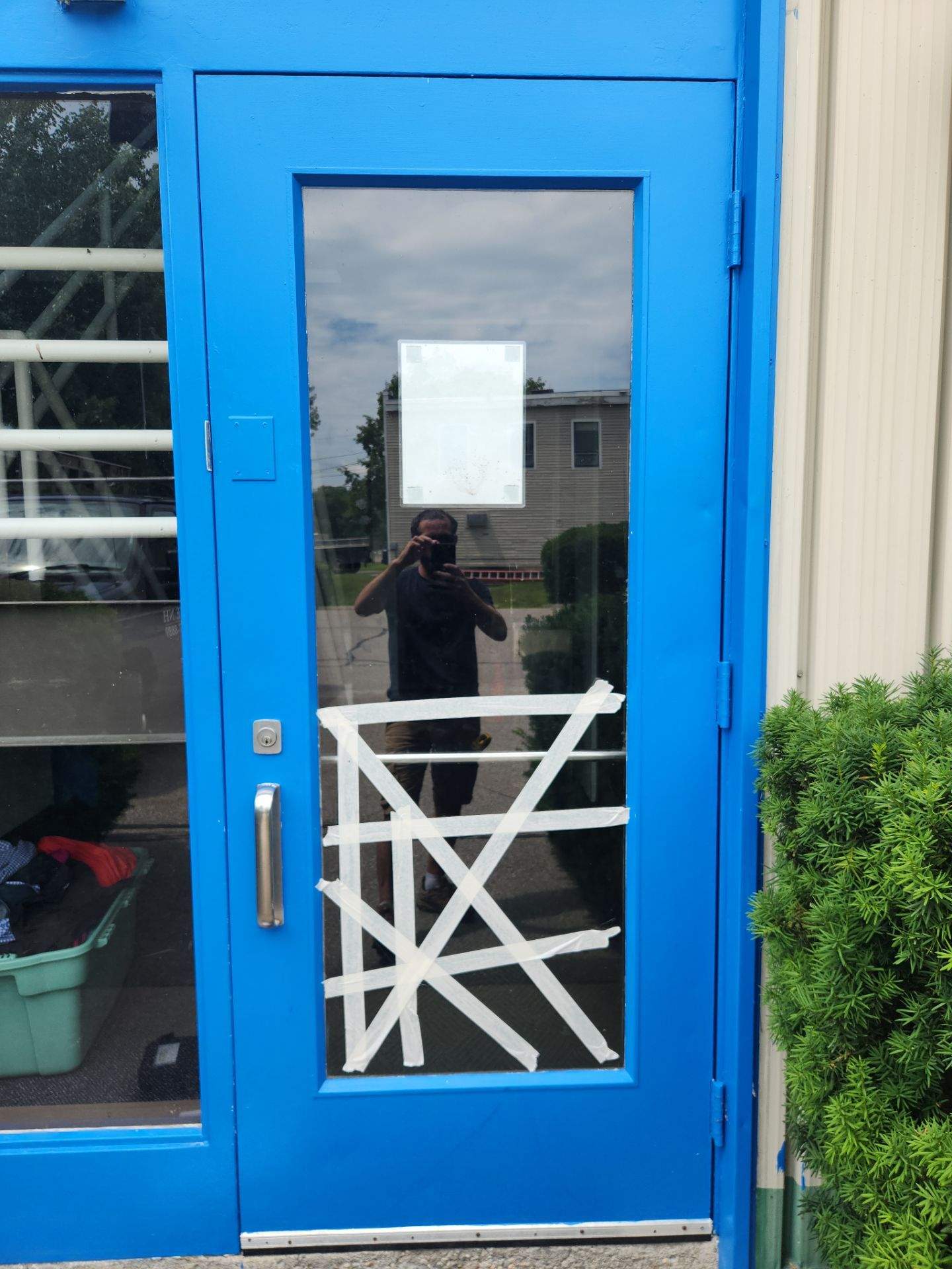 Glass Replacement in Commercial Door by Cheshire Glass Company