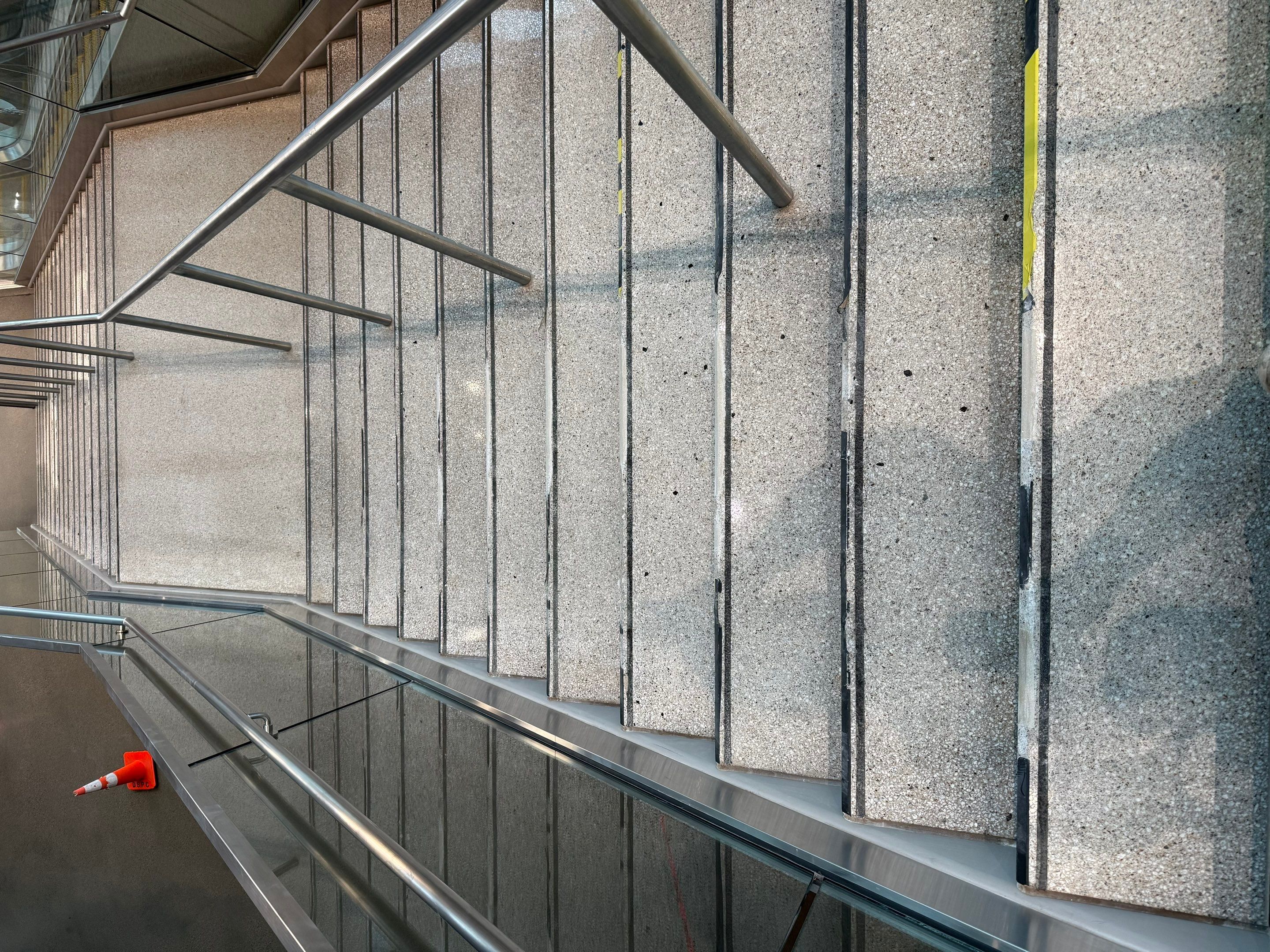 Concrete Stair Tread Restoration and Safety Upgrade in Sioux Falls by Select Painting, Coatings & Garage Cabinets