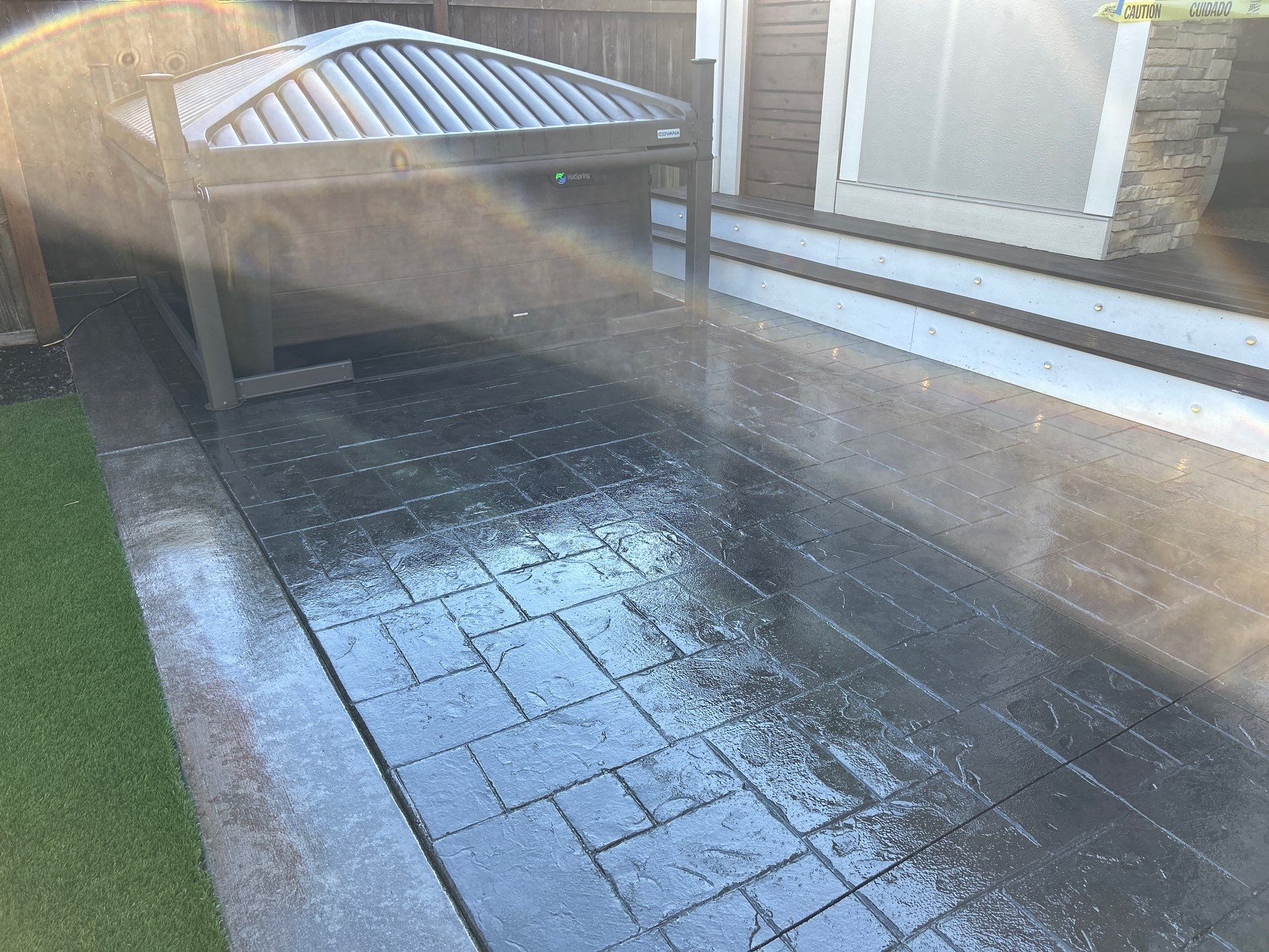 Stamped Concrete Driveway with Sealed Finish | Everett  by Jireh Asphalt & Concrete Inc 