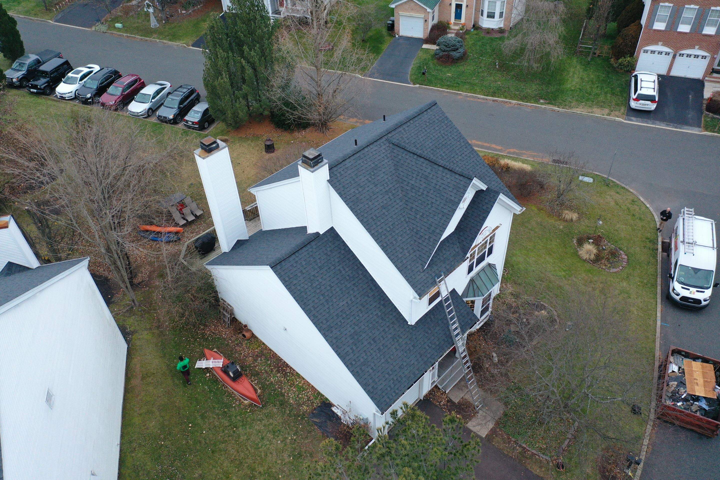 Roofing Installation using CertainTeed Landmark - Moire Black by Storm Guard of Ches-Mont PA