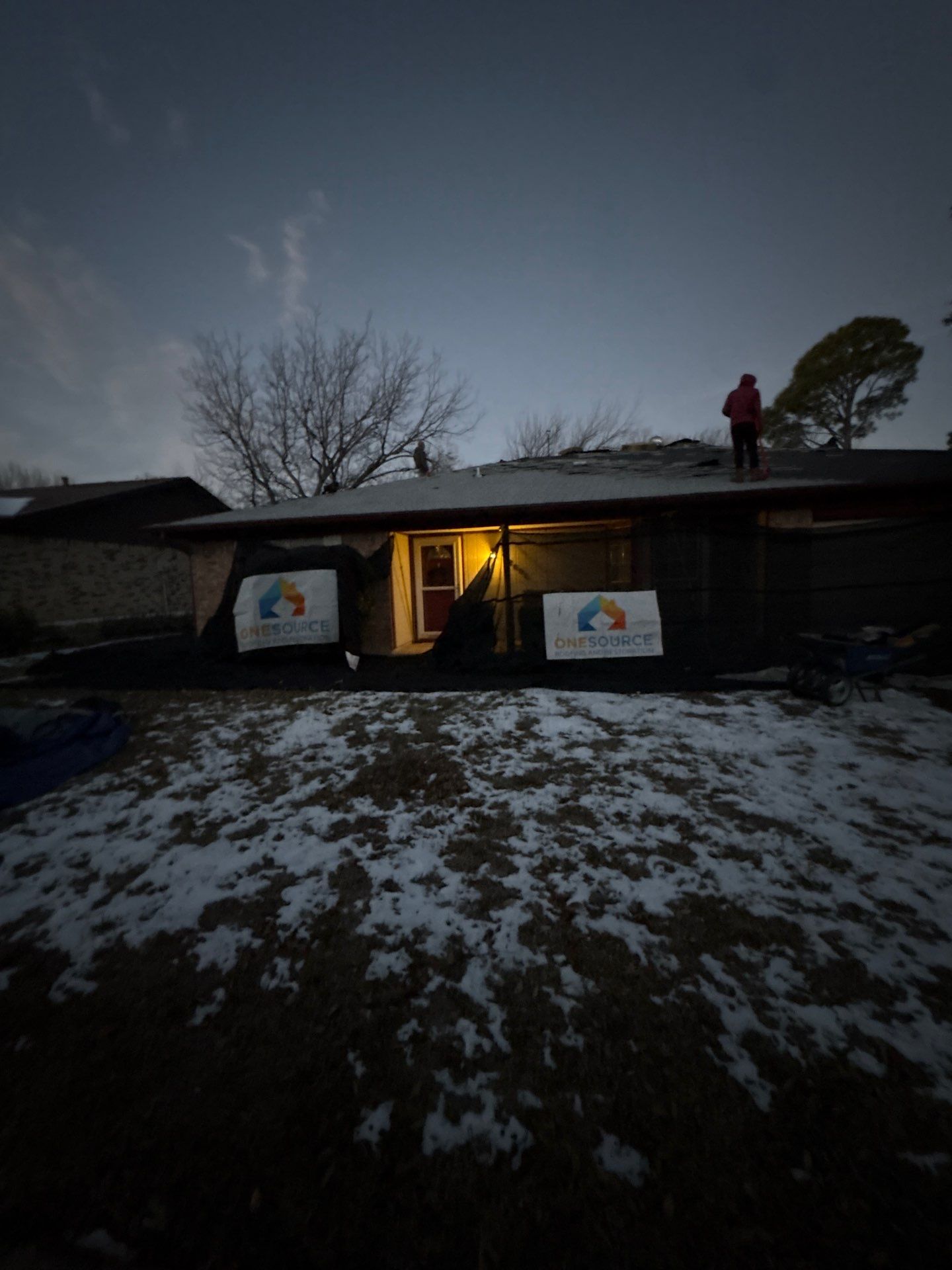 Residential Roofing Installation using Malarkey Highlander Natural Wood by OneSource Roofing and Restoration