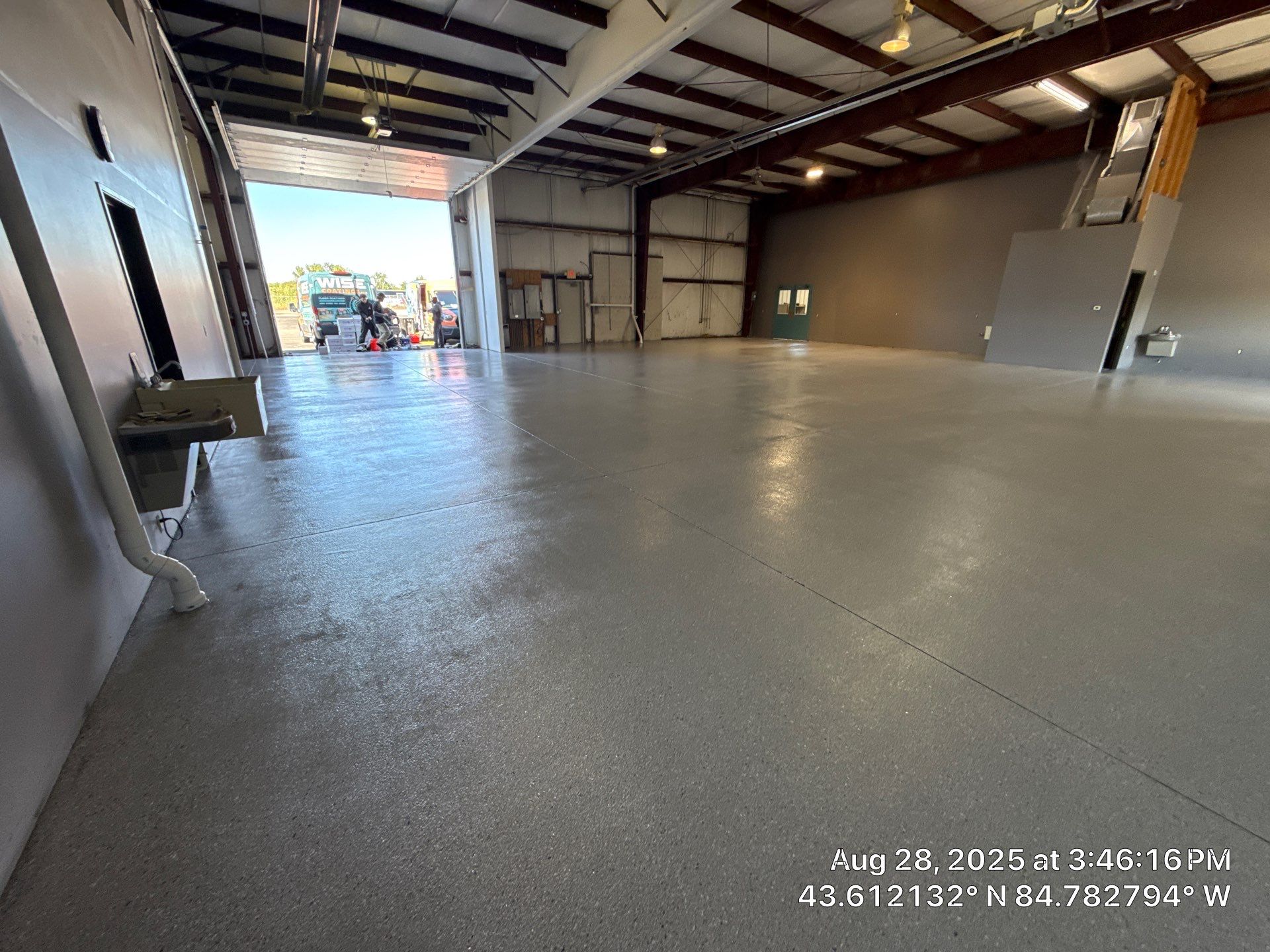 Project in Mt. Pleasant by Wise Coatings of Central Michigan