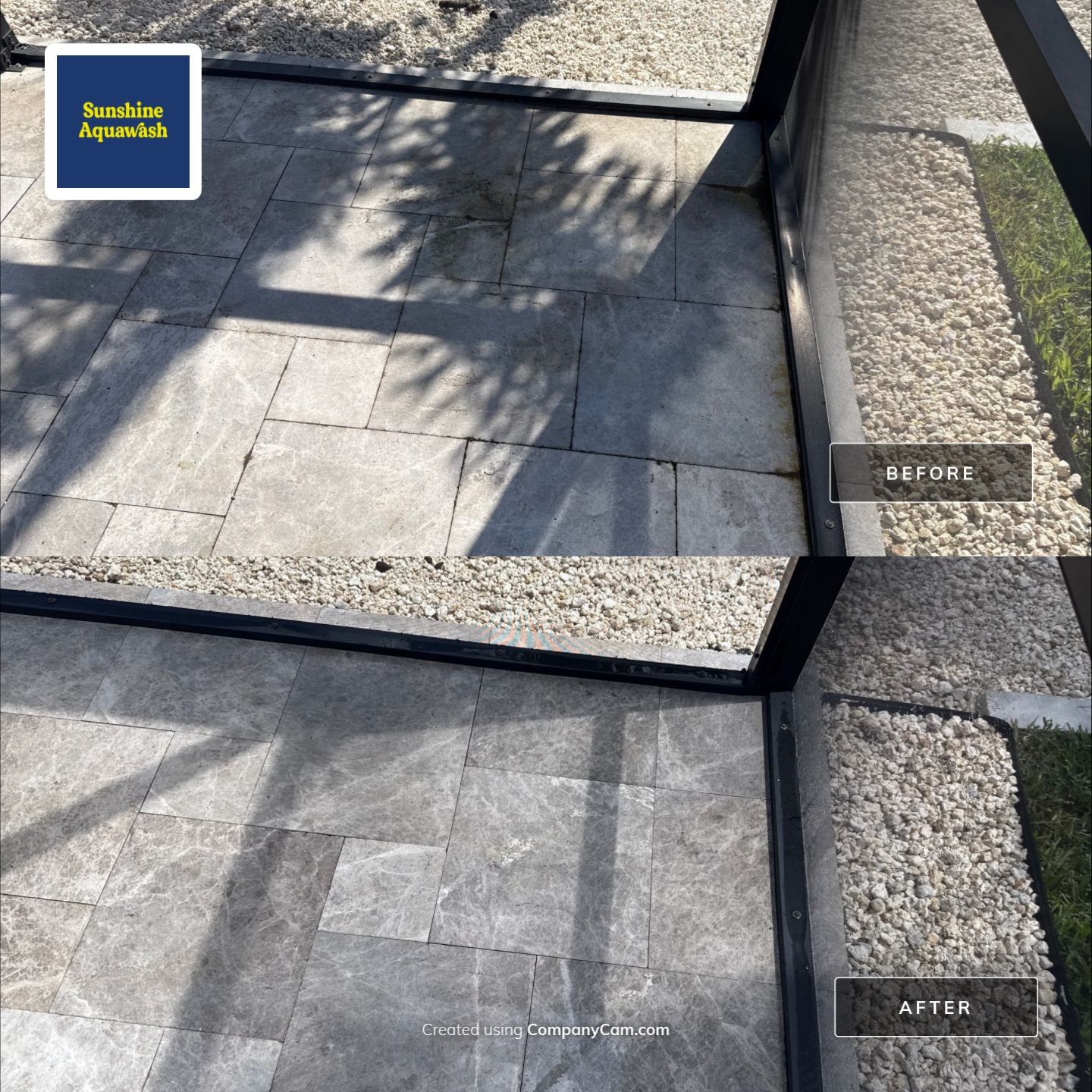 Travertine Pool Deck, Lanai & Screen Enclosure Cleaning Near Manatee River | Bradenton, FL by Sunshine AquaWash