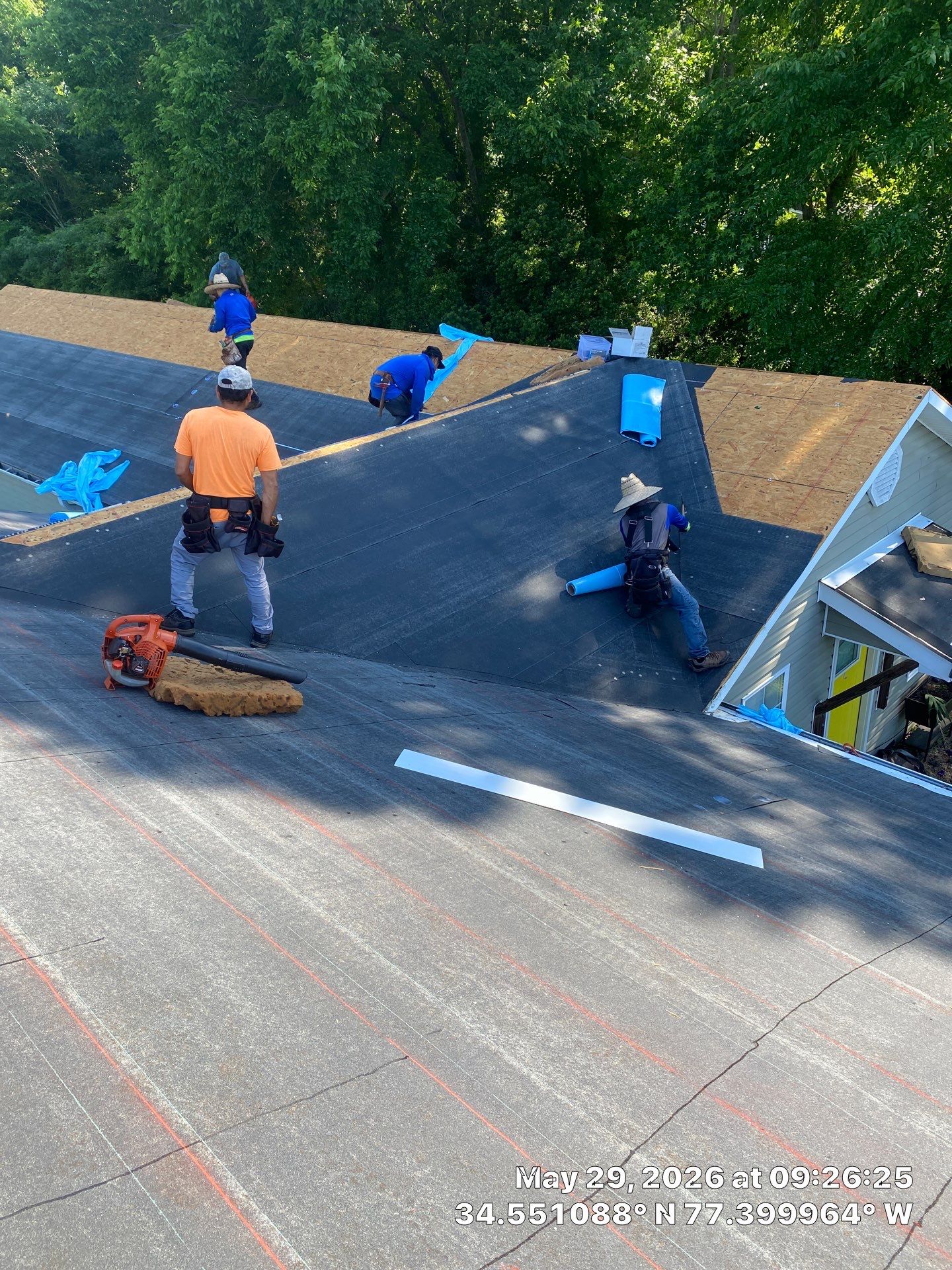 Fortified Roof Replacement in Sneads Ferry, NC using Certainteed Landmark Max Def Charcoal Black by RGR Construction and Roofing, LLC
