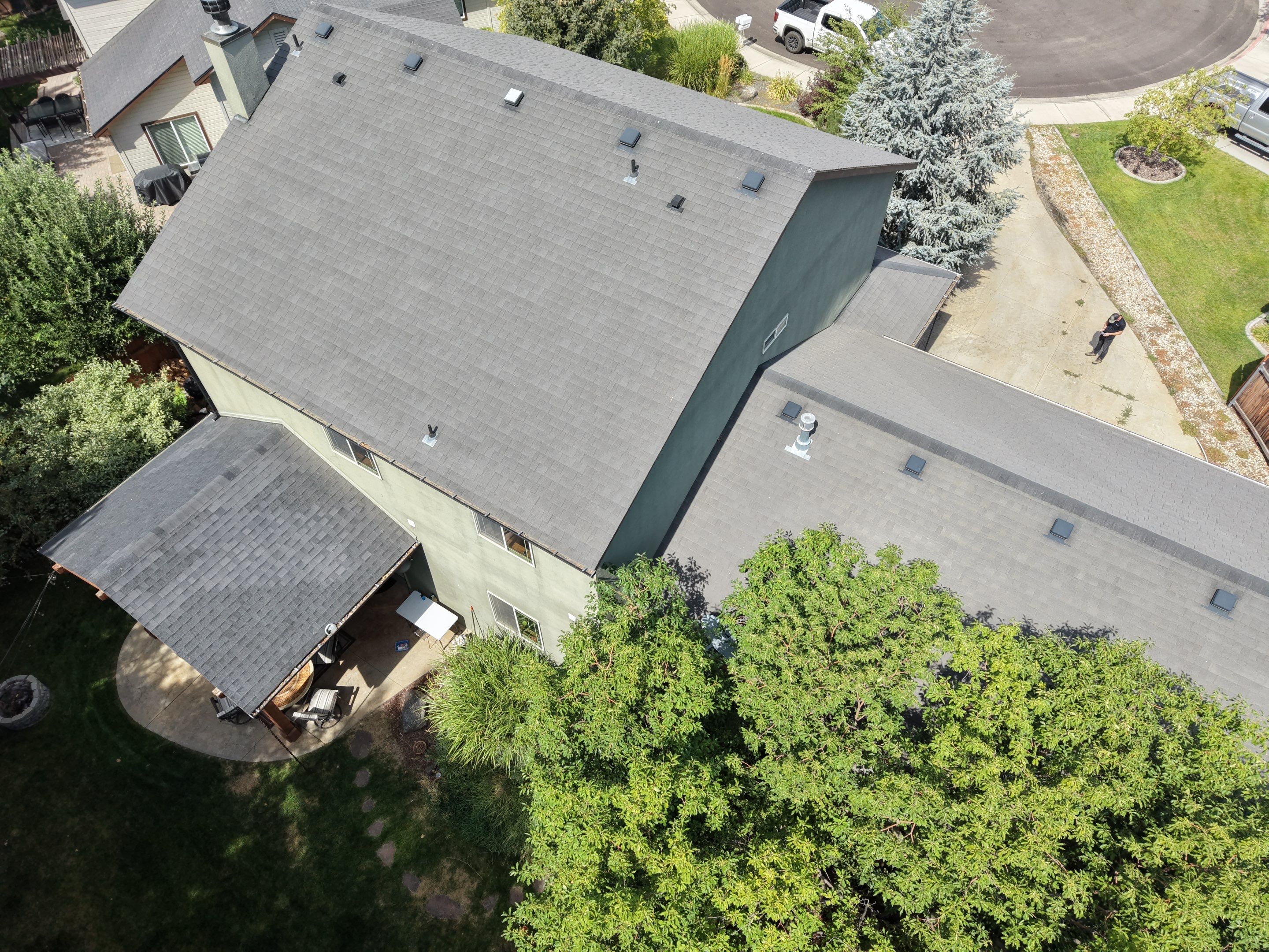 Residential Roof Replacement for Two-Story Stucco Home in Star by Olive Roofing