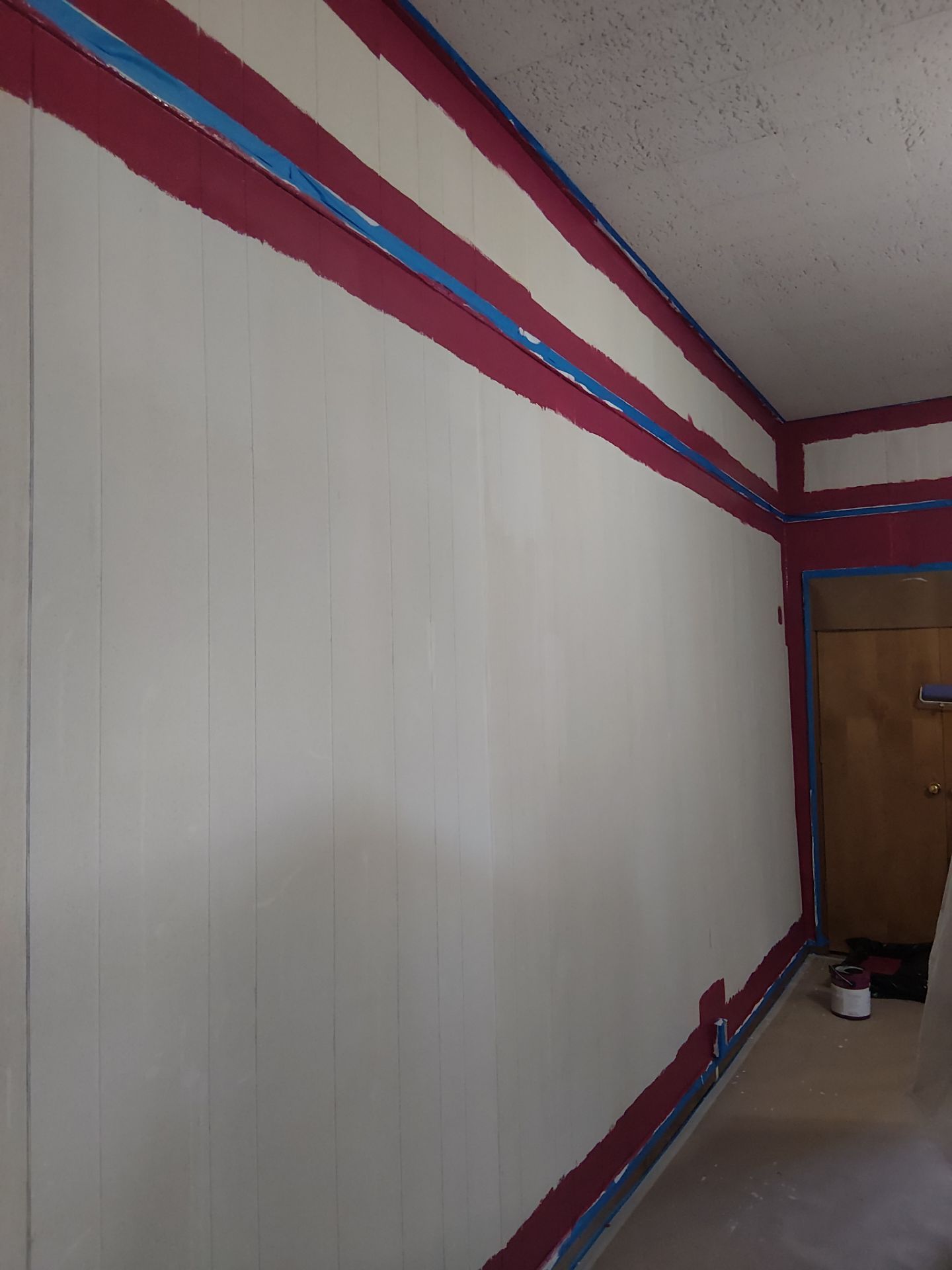 Interior Transformation: Refreshing Wood Paneling by Legendary Services Company LLC.