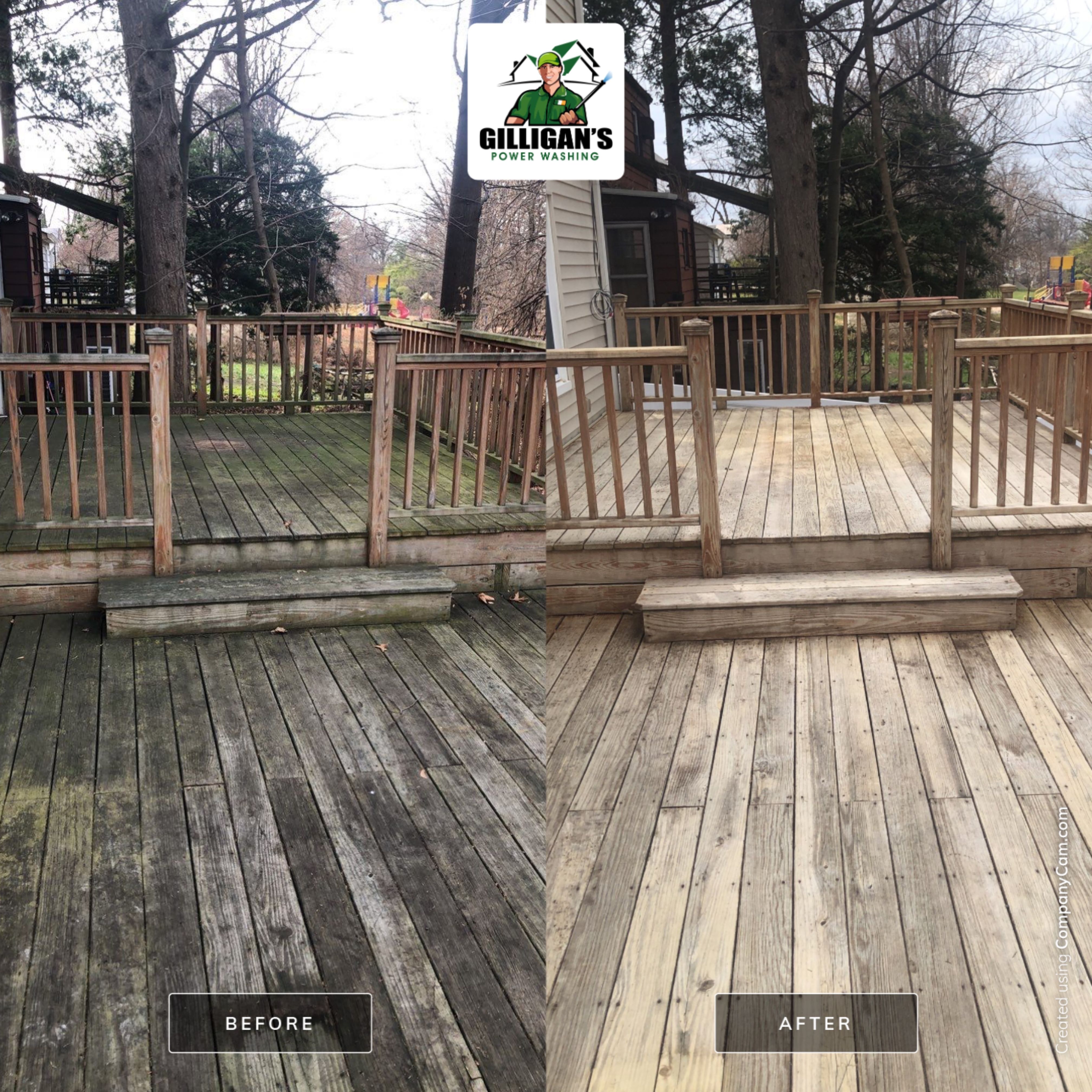 Exterior Cleaning using Softwashing by Gilligan’s Power washing