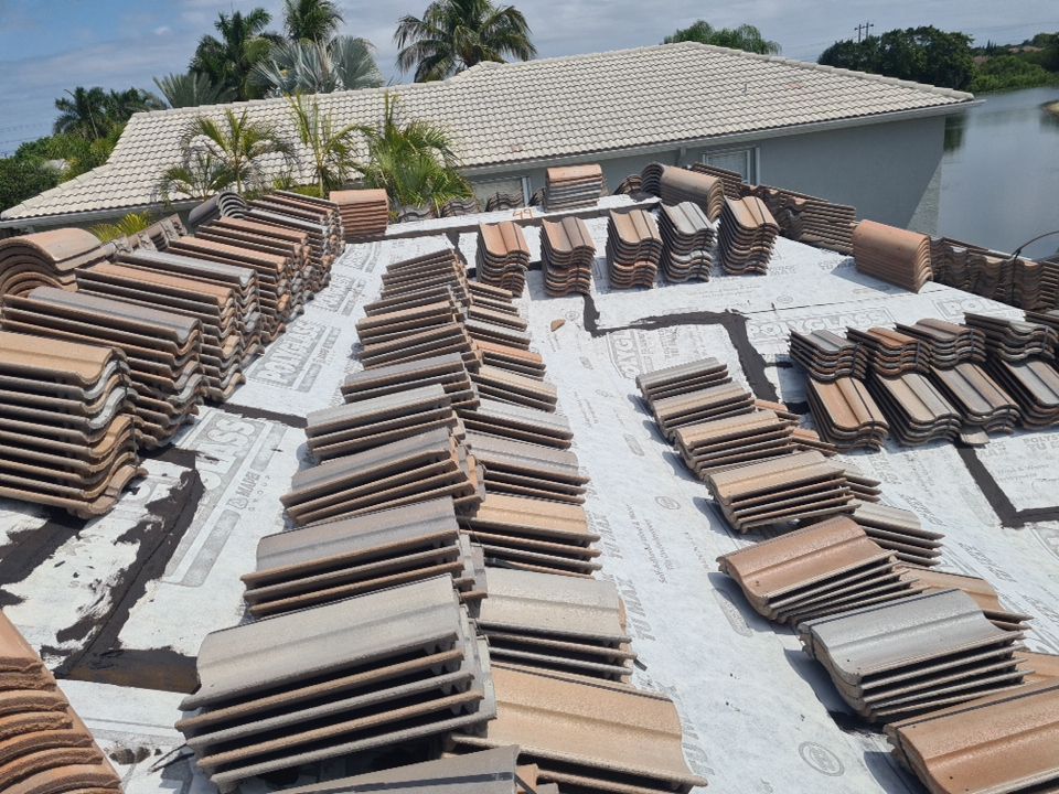 Residential Roofing Installation using Eagle Roofing Tile by BLUES BROTHERS ROOFING