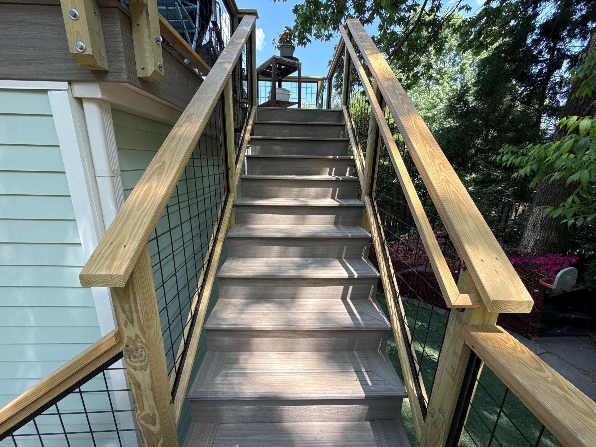 Atlanta, GA Trex Deck Build, Under-Decking, and Framed-In Walls  by Nelson Exteriors 