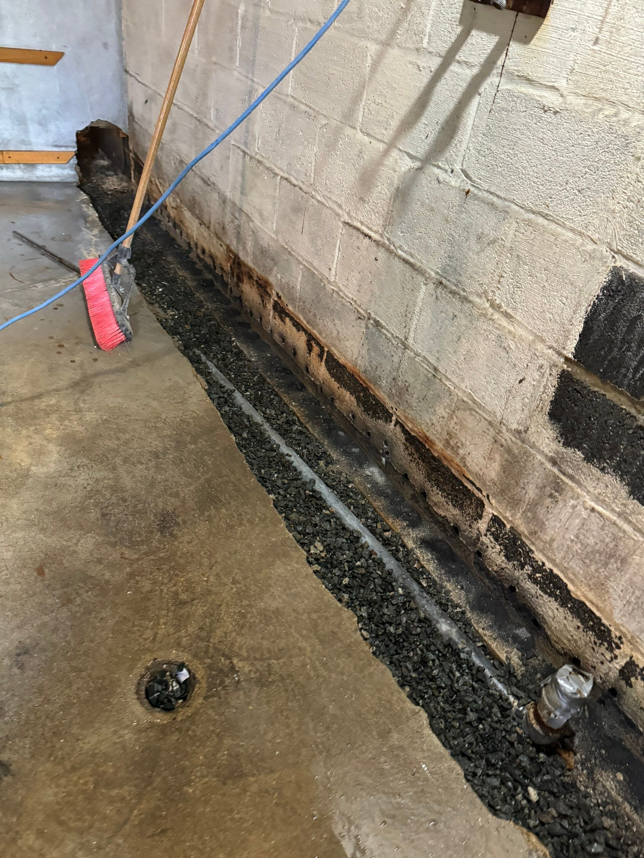 Interior French Drain Washington Township, NJ by Pure Service Pro, LLC 