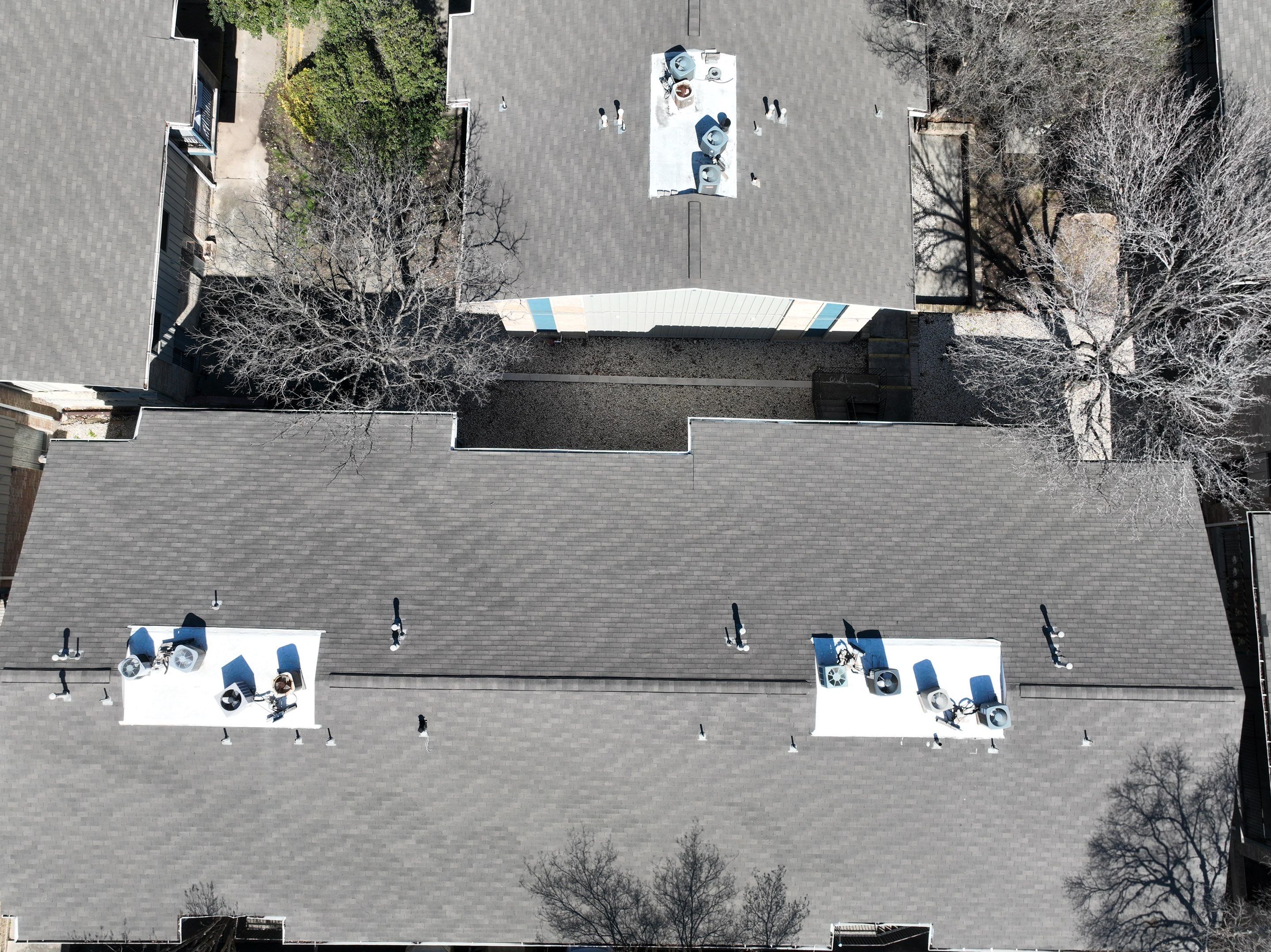 Commercial Roof Inspection using Drone Inspection by Premier Roofing and Contracting