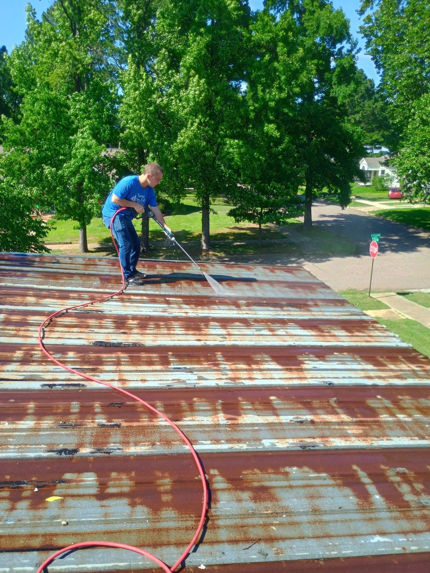 Residential Asphalt Shingle Repair and Metal Roof Coating in Durant by BANA Roofing and Solar Supply