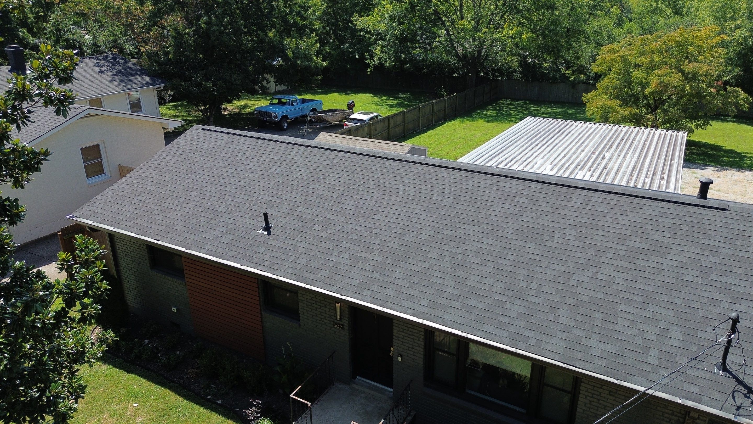 Residential Asphalt Shingle Roof and Gutter Replacement in Nashville by Shinglesmiths Roofing