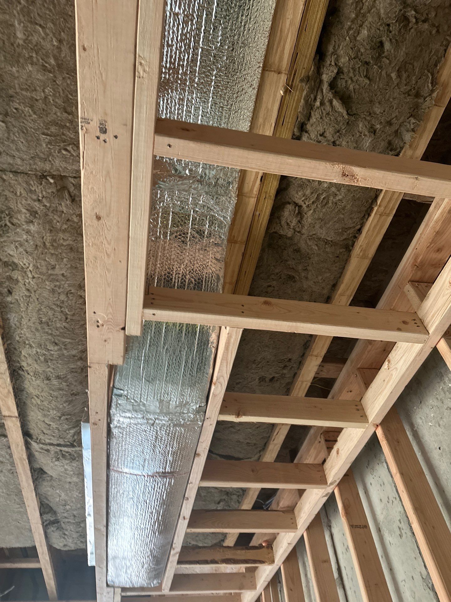 New Home Construction using open cell spray foam by NYS Foam & Energy