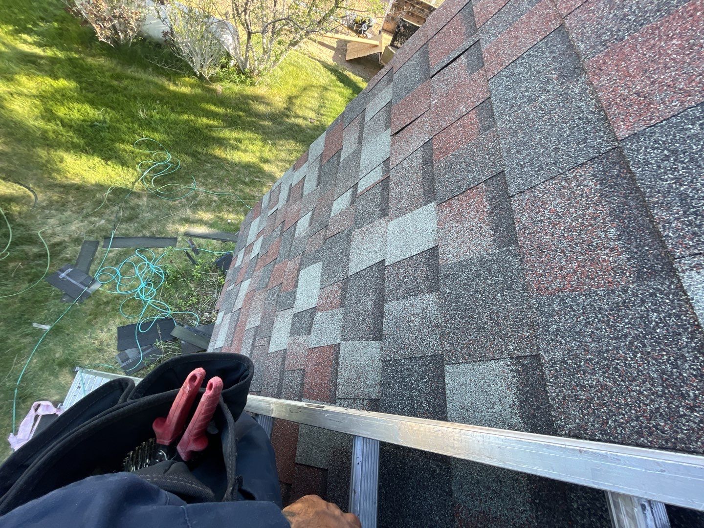 Architectural Shingle Roof Replacement with gutters and downspouts for Edgewood Home by Doyle Roof Masters Inc
