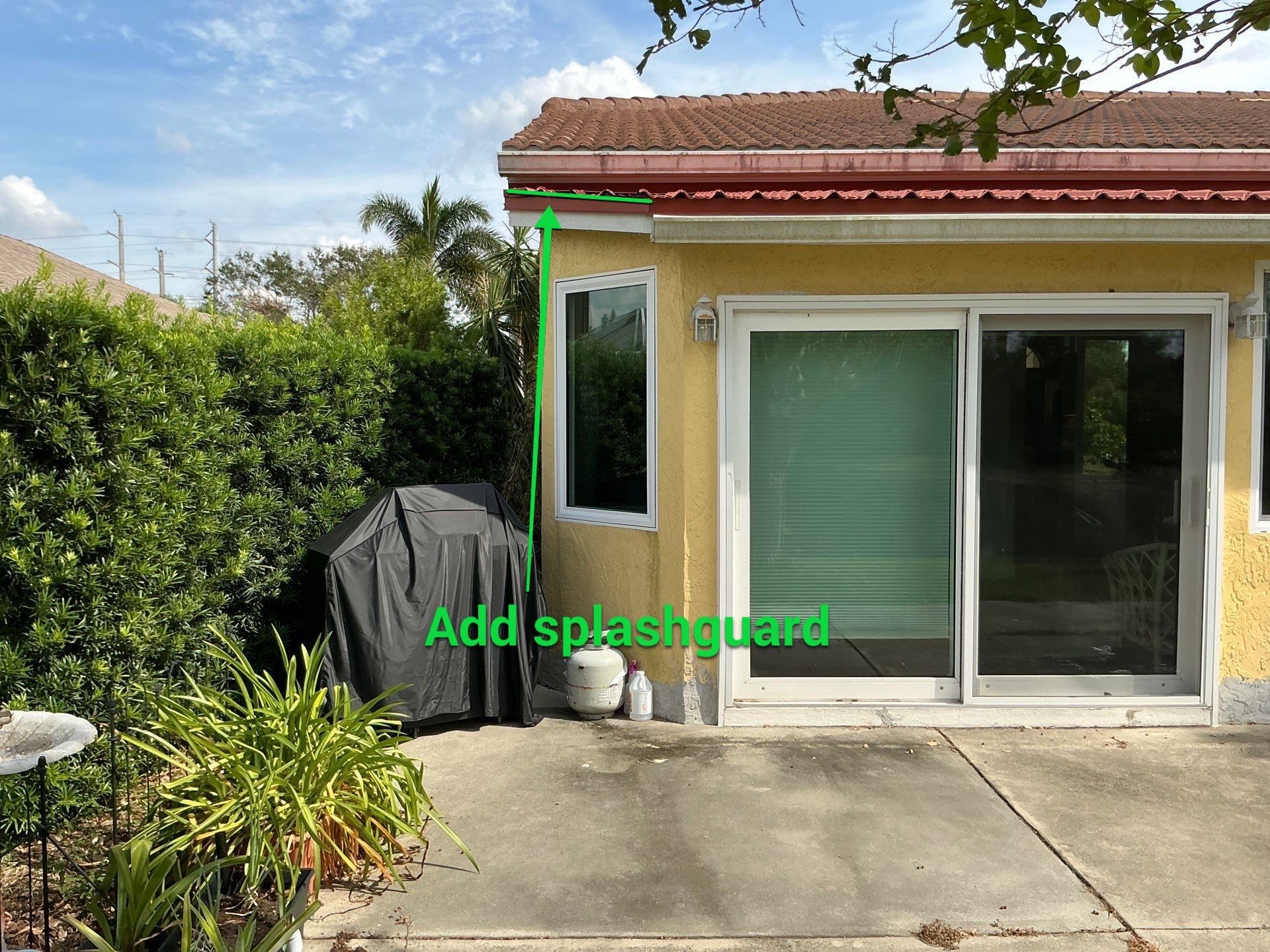 Splash Guard Installation in Bradenton FL by Gutter Professors