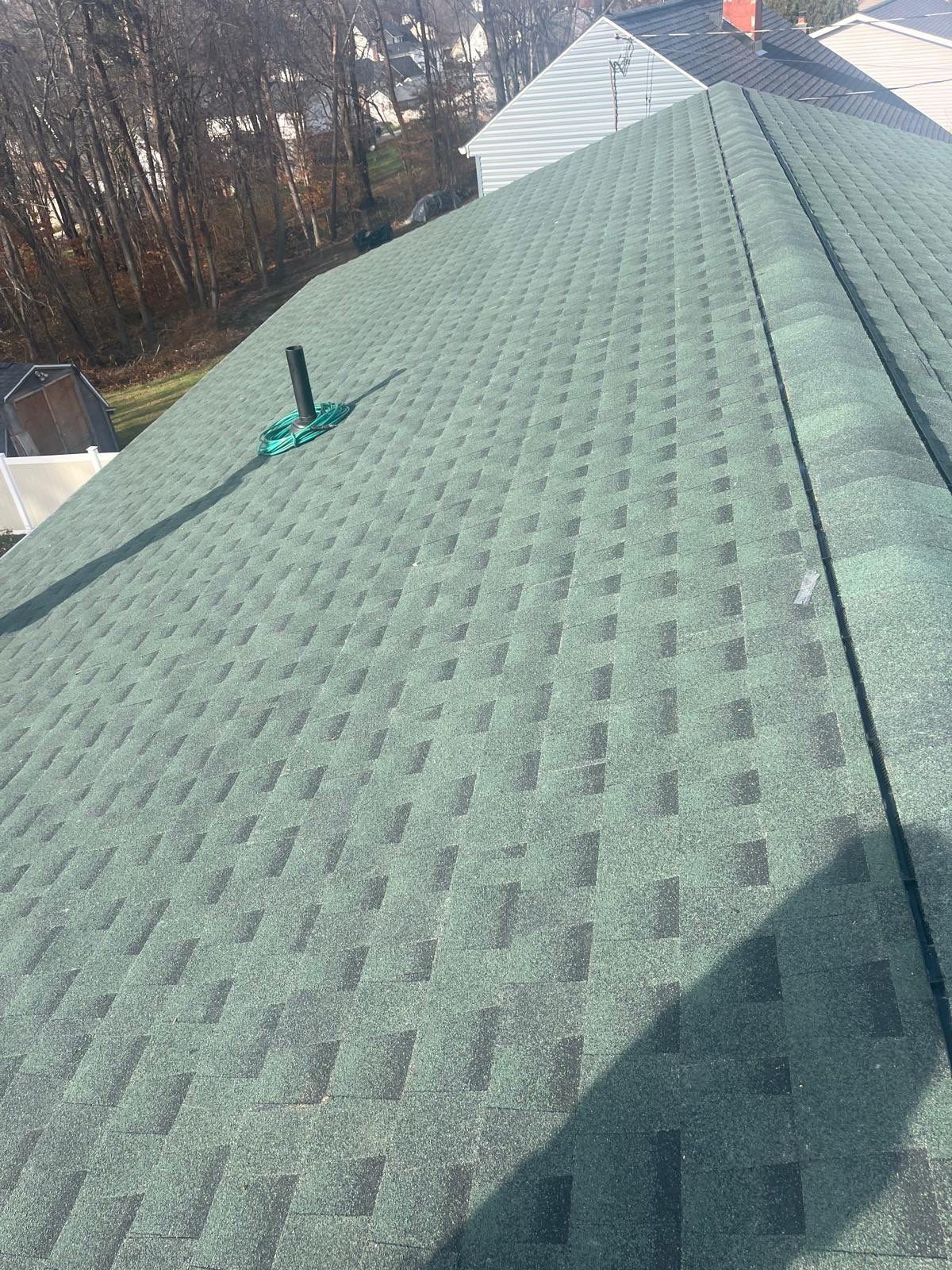 Residential Roofing Installation using GAF Timberline HDZ Hunter Green by Rainstoppers Roofing
