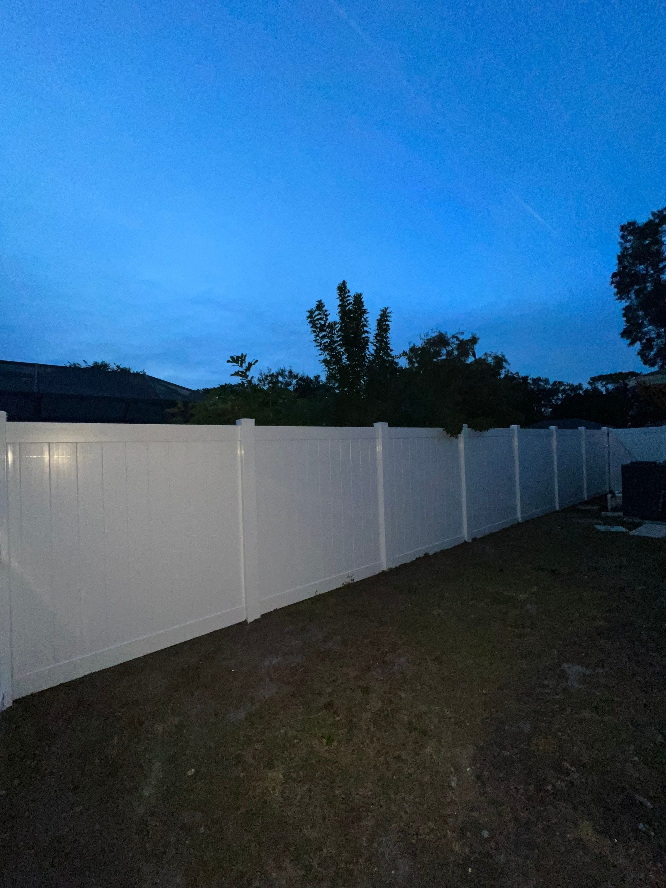 Vinyl Fence Installation using Open Picket Style Fence by Asap fence and gates, LLC