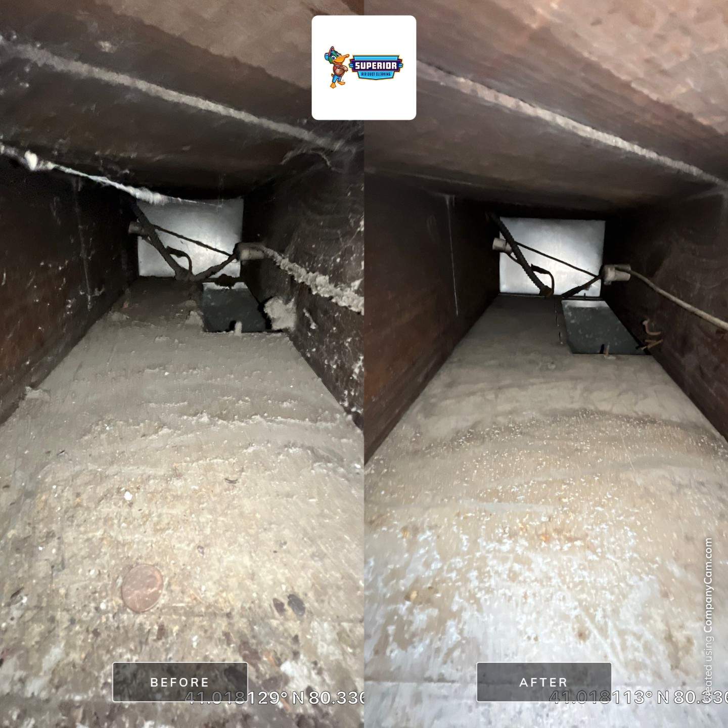 Air Duct Cleaning With a Vacuum Truck in New Castle, PA by Superior Air Duct Cleaning
