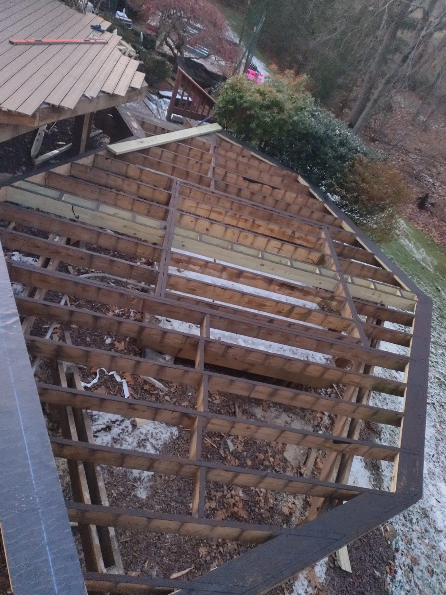 New Deck using Deckorators  decking and vinyl railings by deck guardian