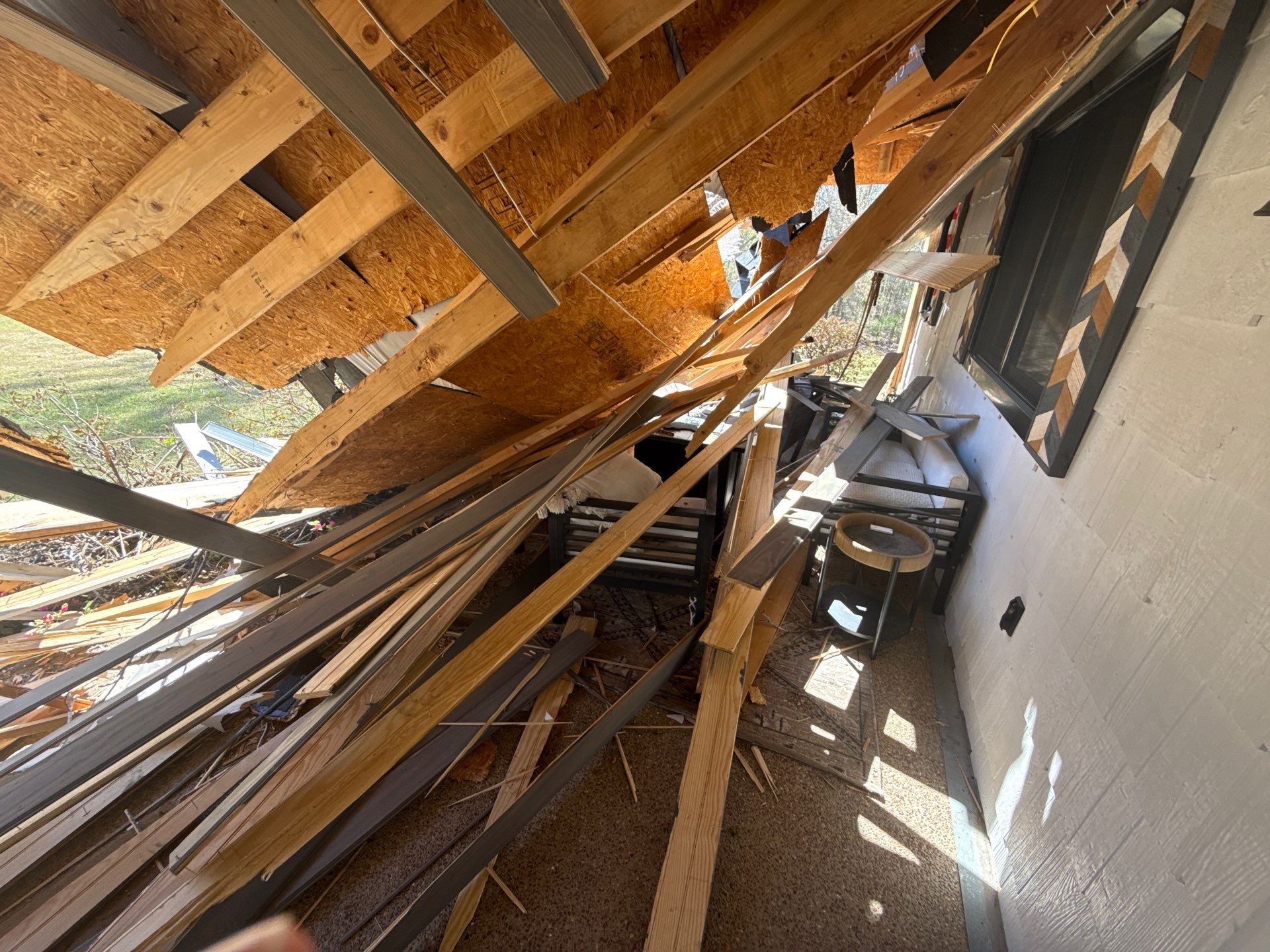 Structural Roof Restoration and Porch Repair in Hernando MS by Revival Roofing Services
