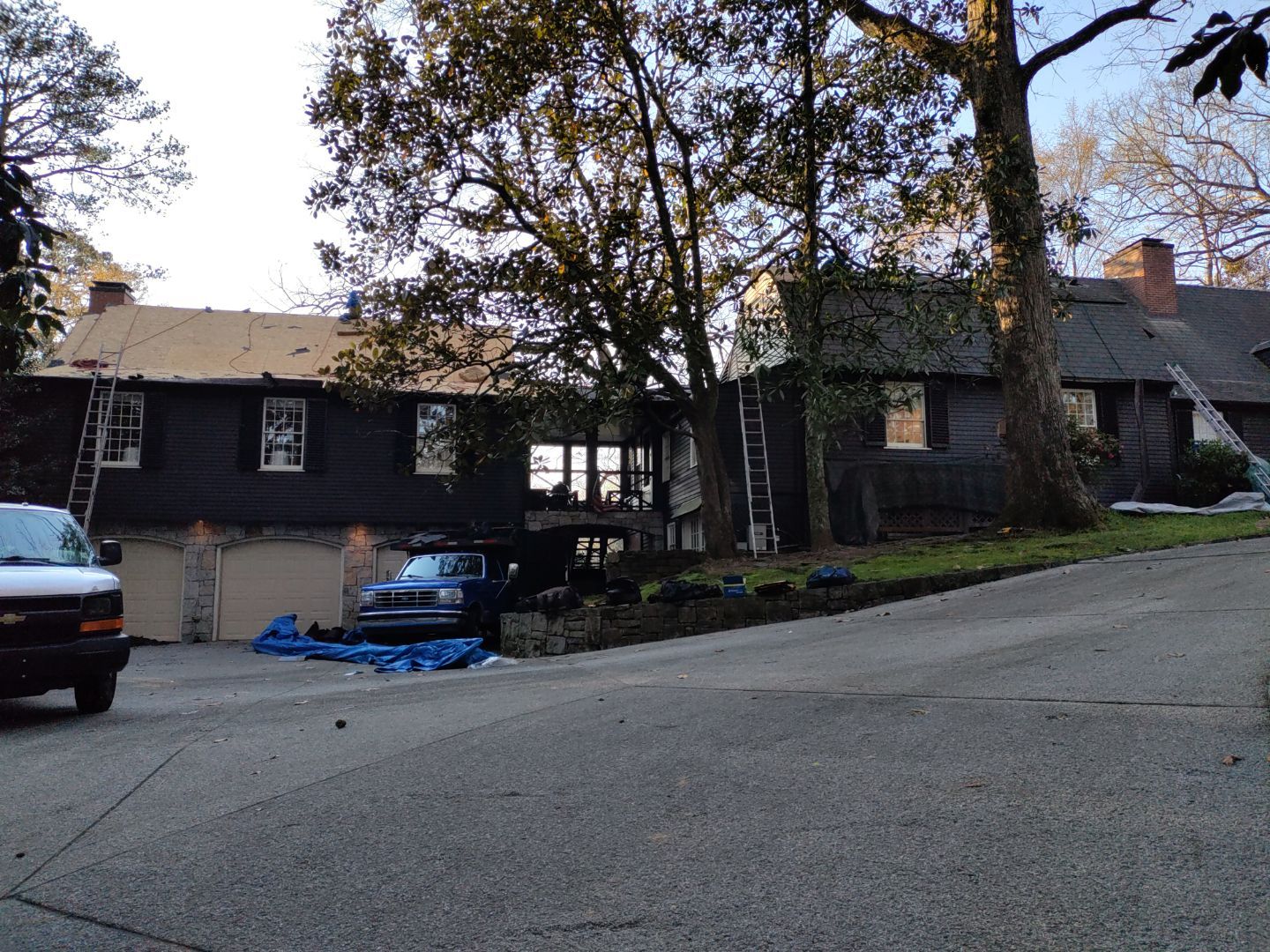 Residential Roofing Installation using Da Vinci Slate  by Inspector Roofing and Restoration