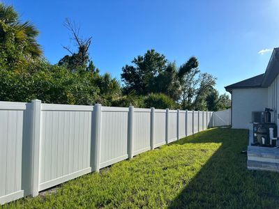 Vinyl Fence Installation using Vinyl Privacy Fence 