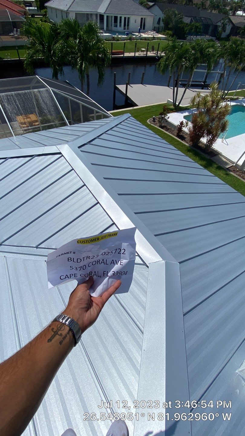 Residential Roofing Installation using Standing Seam Metal by Protek Roofing Heating Air & Solar
