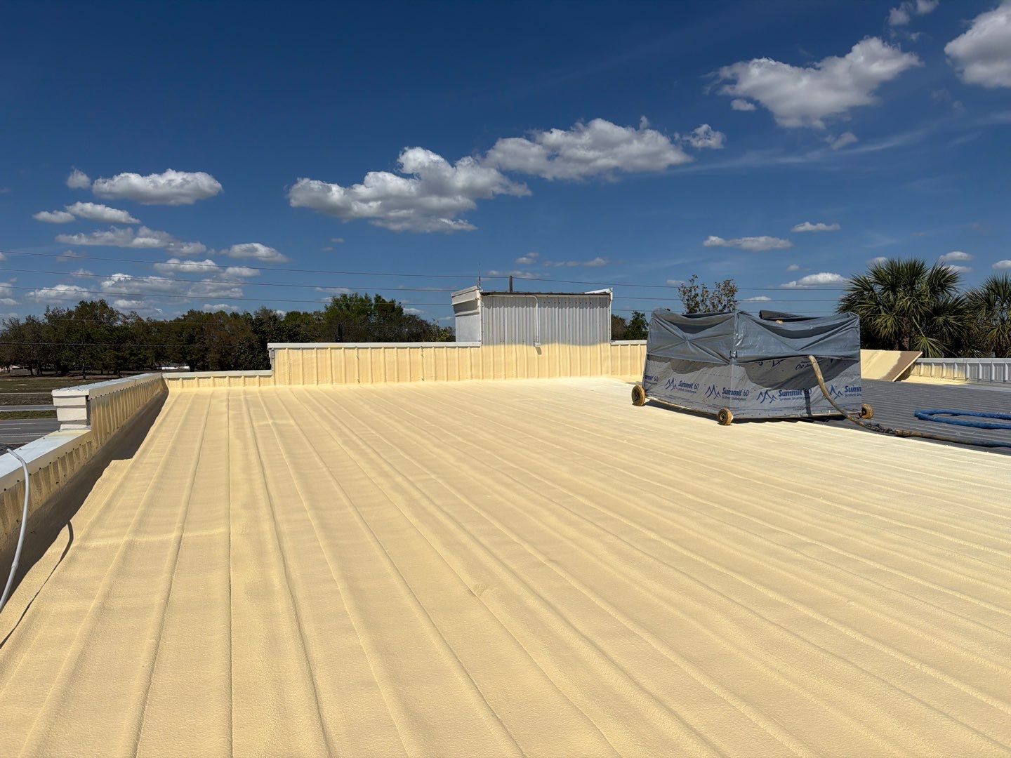 Silicone Roof Restoration for Commercial Metal Building in Lutz by CES Roofing