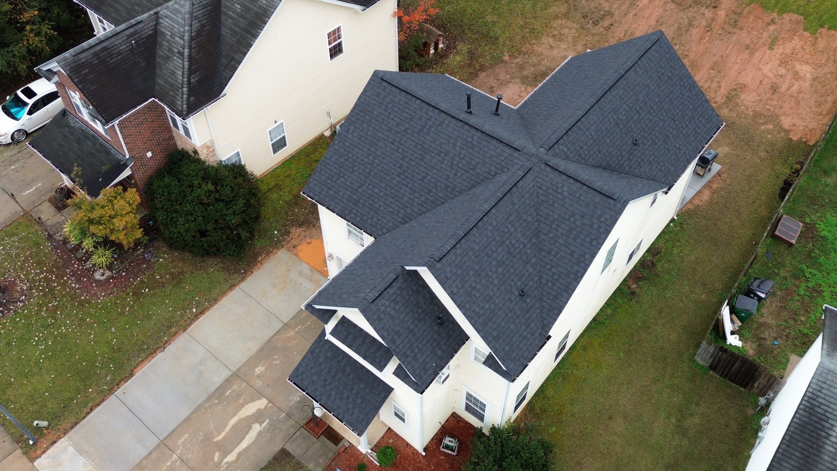 Roof replacement by wind damage by Just Brilliant Restoration JBR