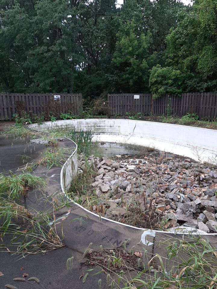 Exterior Deep Waterproofing System with Wall Push Back and Steel Beams Reinforcement by Toledo Basement Repair