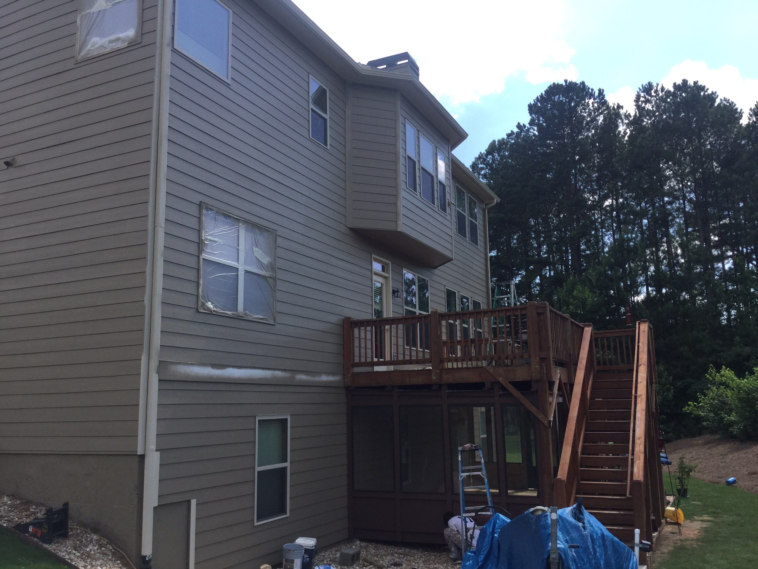 Full Exterior Siding and Trim Painting in Powder Springs by Swift Home Renovations