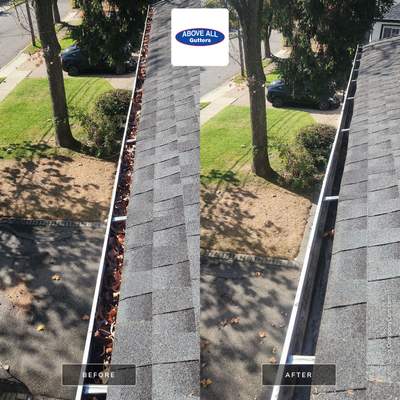 Gutter Cleaning using Gutter Cleaning Supplies