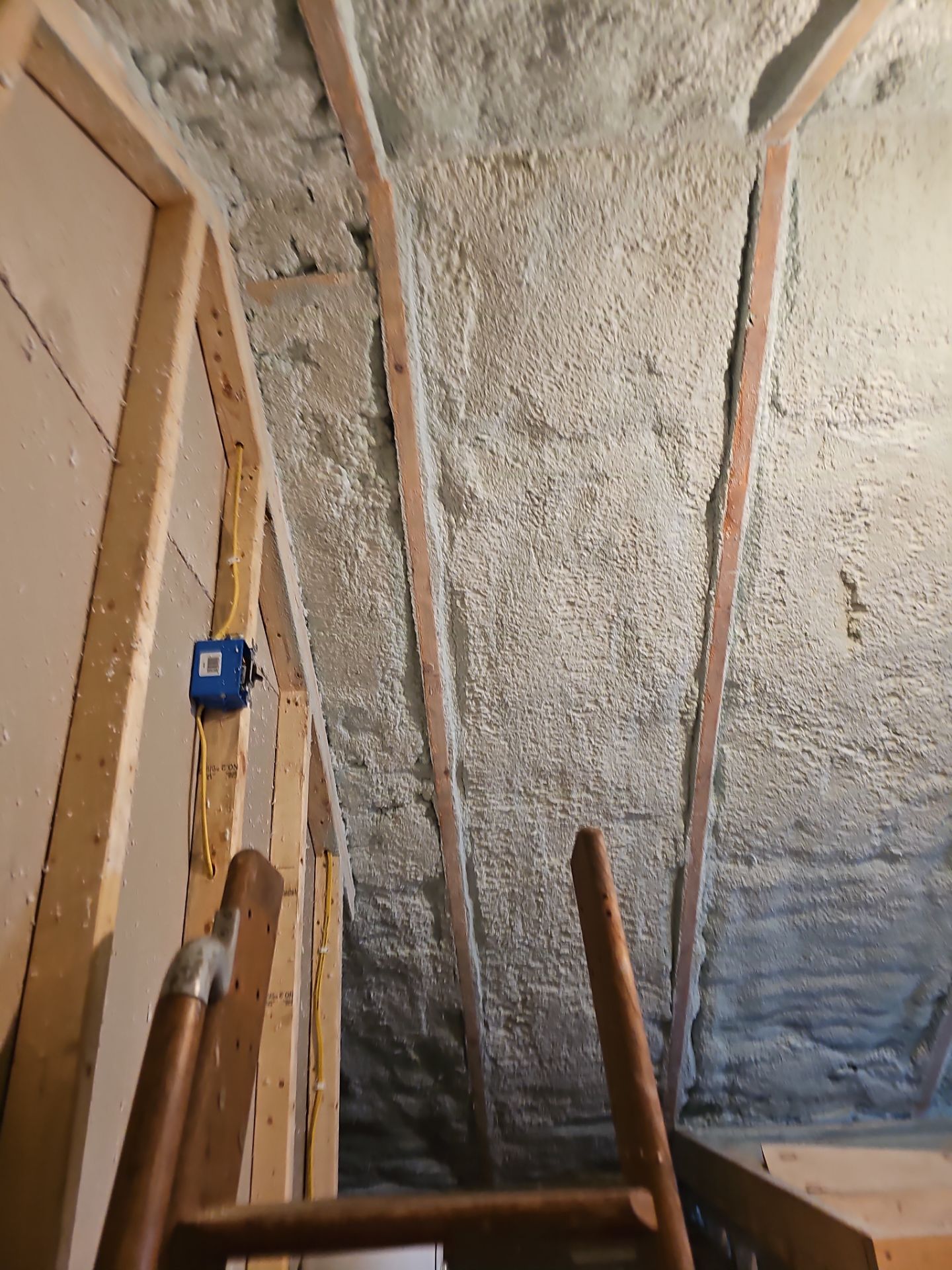 Attic Insulation using Closed Cell Spray Foam by NYS Foam & Energy