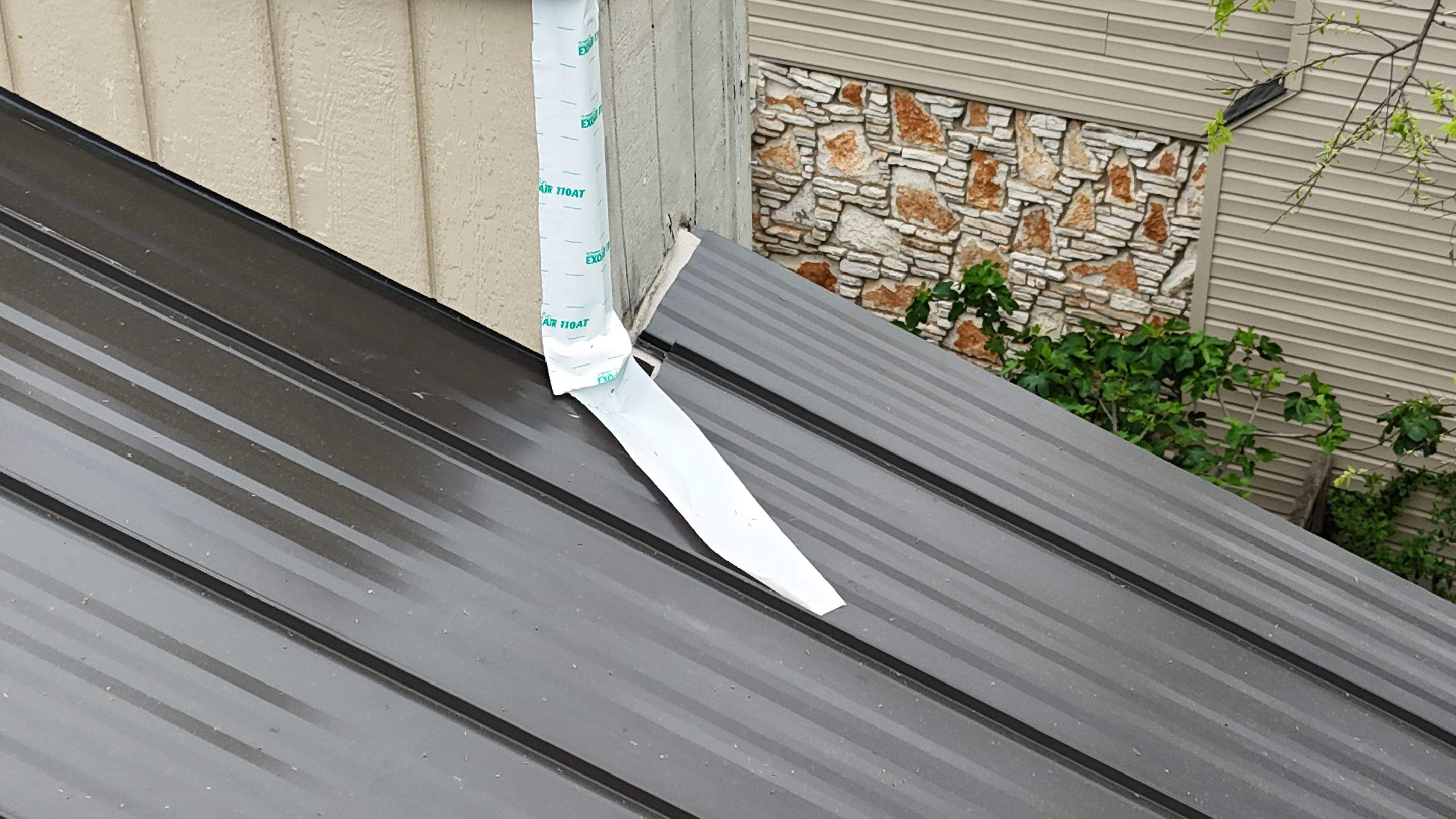 Dark Bronze - L&A Standing Seam with Striations by RoofsOnly.com