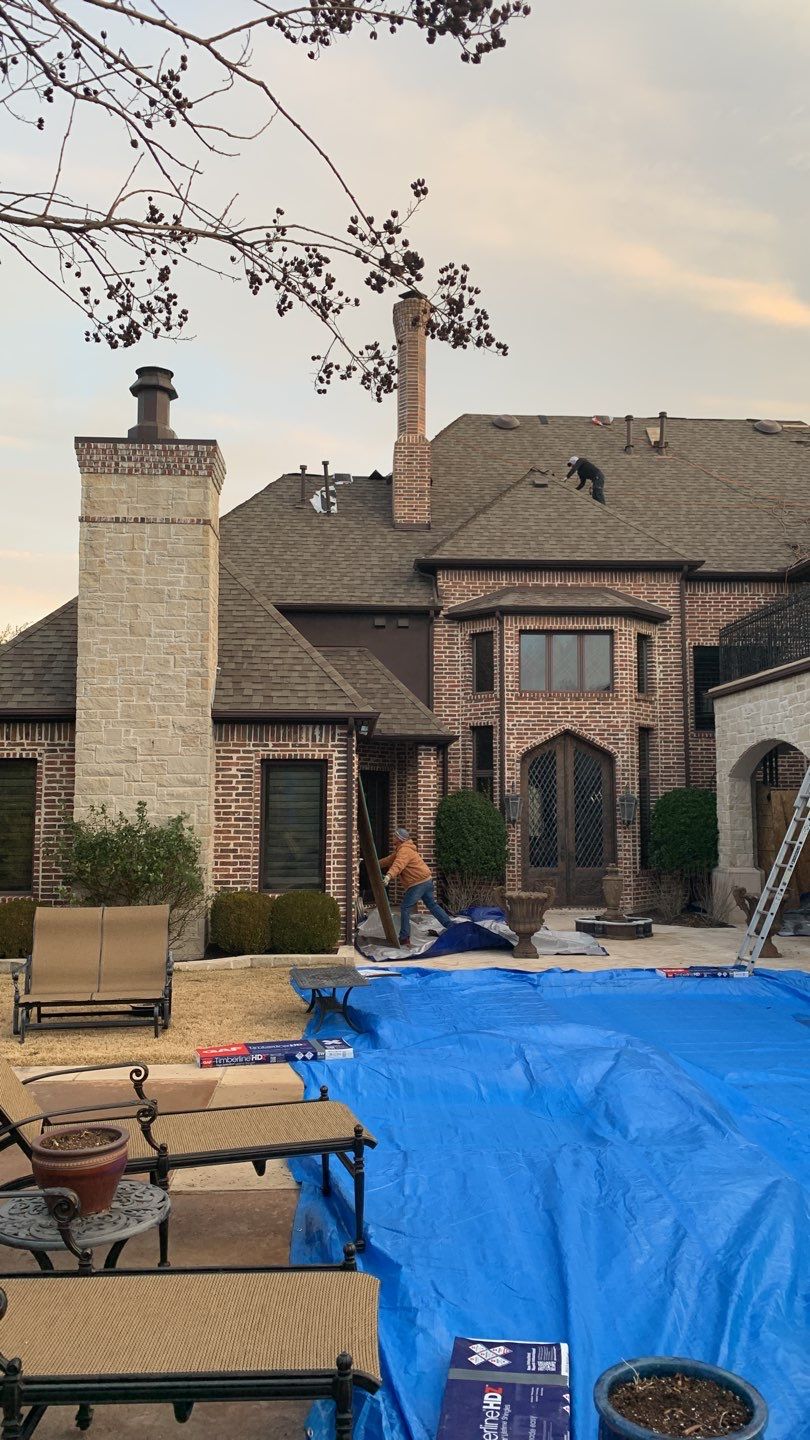 Full Roof Replacement On Beautiful Home in McKinney Texas by Elite Roofing LLC
