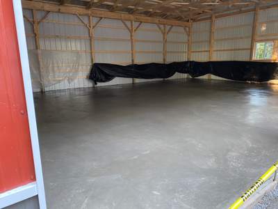 Pole barn floor