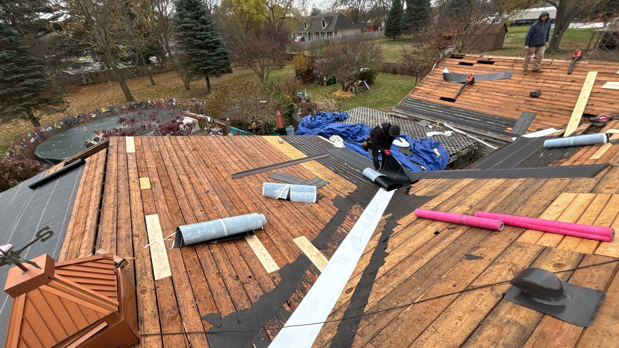 Roof Replacement using Owens Corning Aged Copper by 180 Contractors