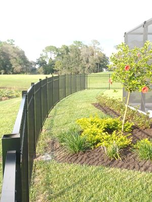 Aluminum Fence Installation using 3 Rail Aluminum Fence